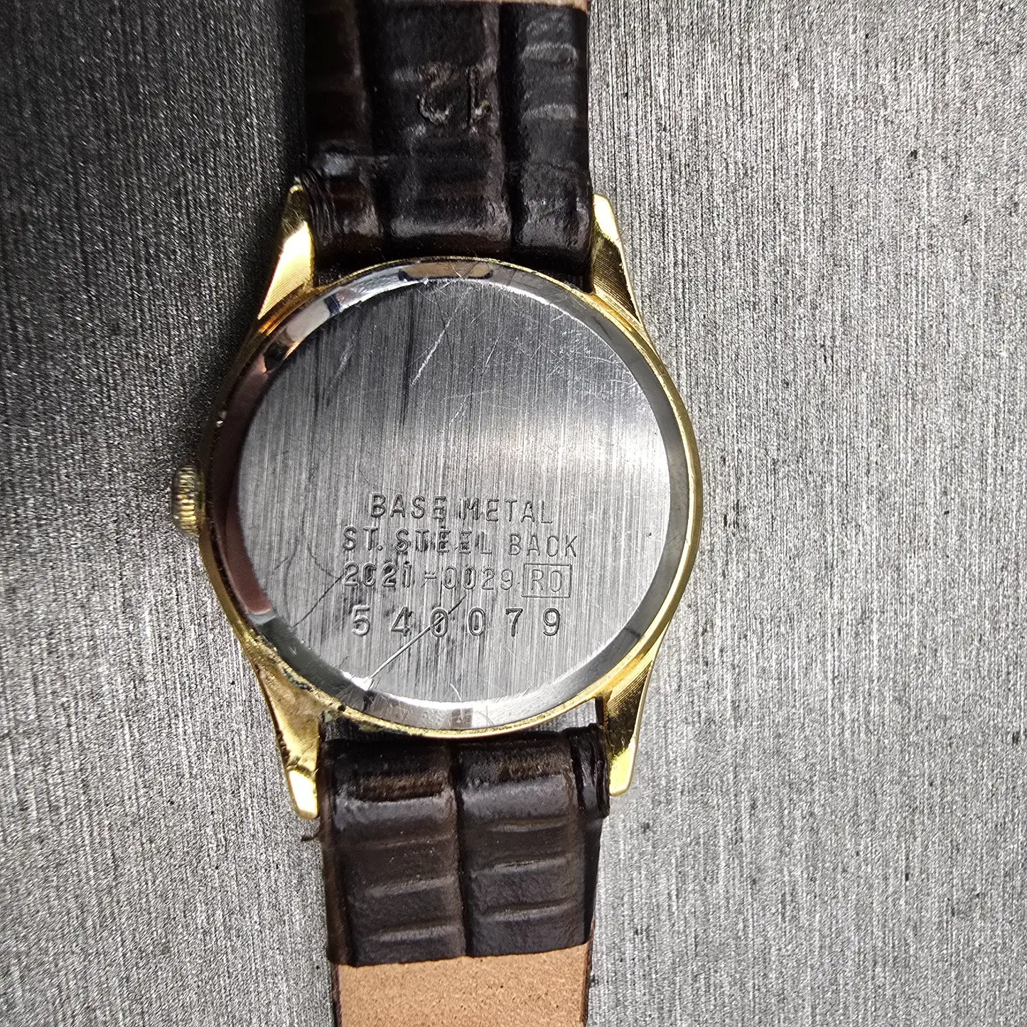 Seiko Watch Women 21mm Gold Dial Gold Tone Round 2C21-0029 New Battery VTG10