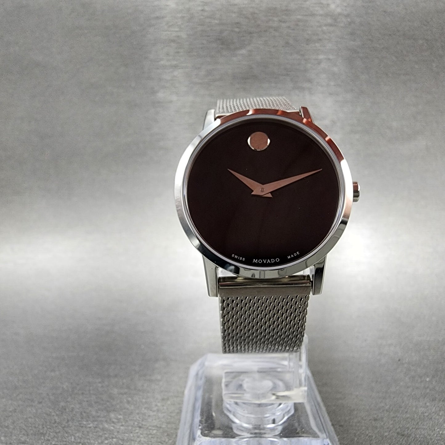 Movado Museum Classic Watch Women 28mm Black Dial Stainless steel Round 0607220