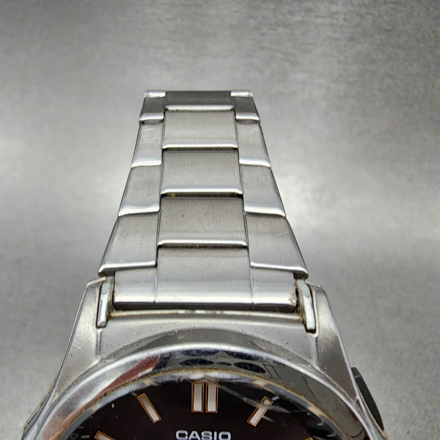 Casio Wave Ceptor Watch Men 42mm Black Dial Steel Analog Digital Solar Runs