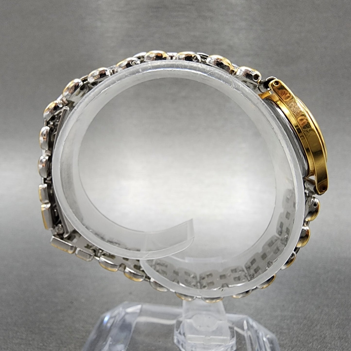Seiko Exceline Watch Women 21mm Champagne Dial Two Tone 2j41-0040 New Battery