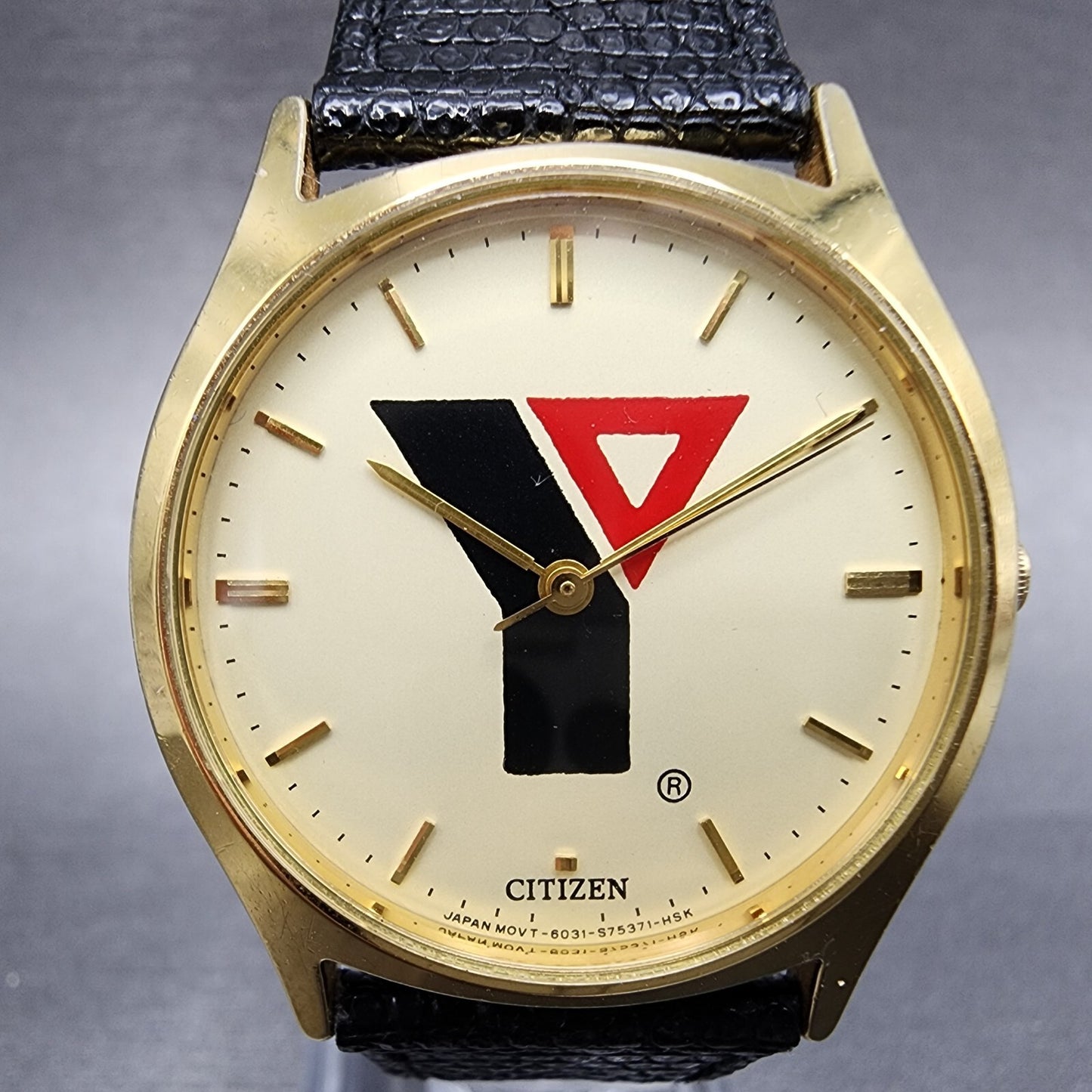 Citizen YMCA Watch Men 32mm Cream Dial Gold Tone Round 6031-S28111 PARTS