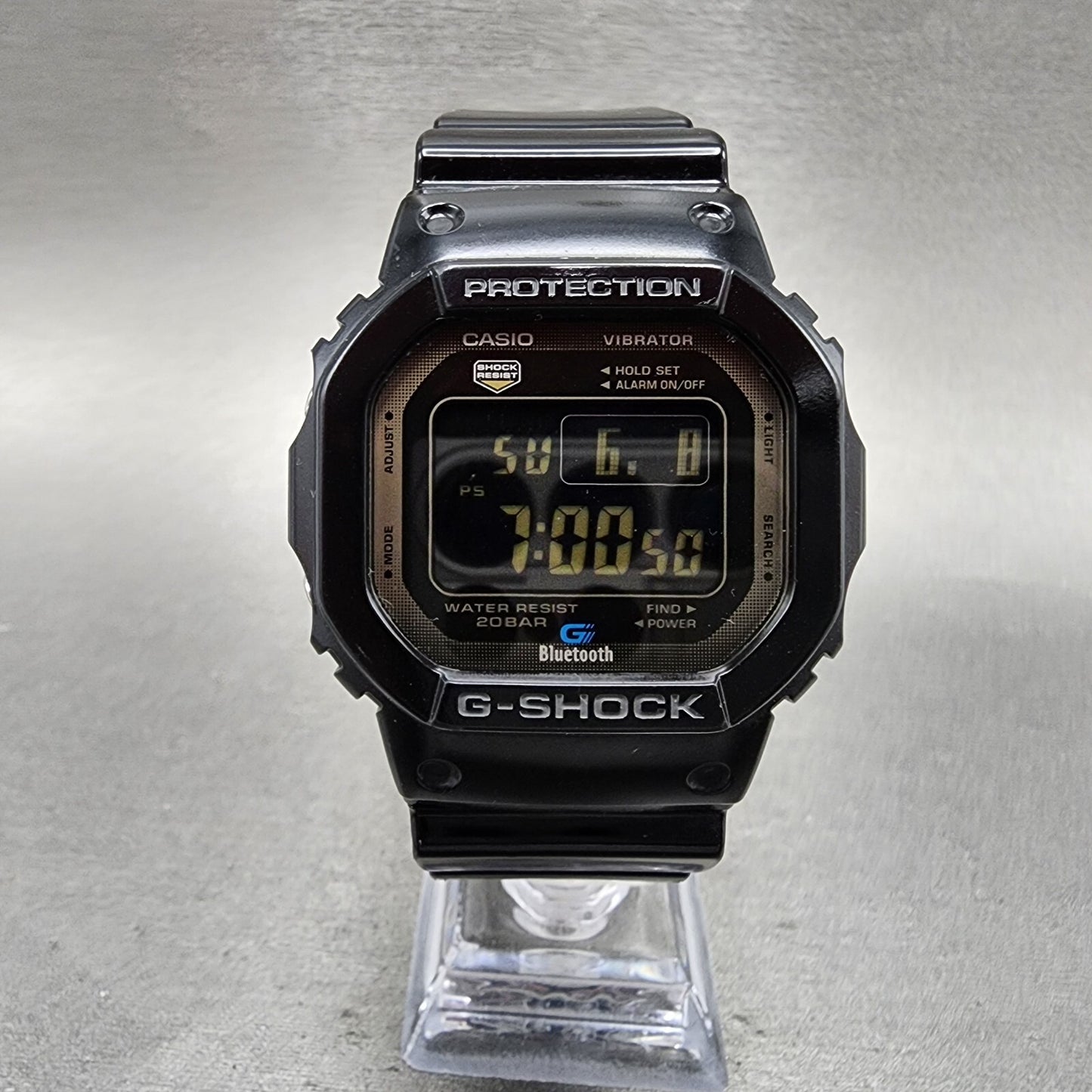 Casio G-Shock GB-5600AA Watch Men 43mm Digital Black Tone Bluetooth New Battery
