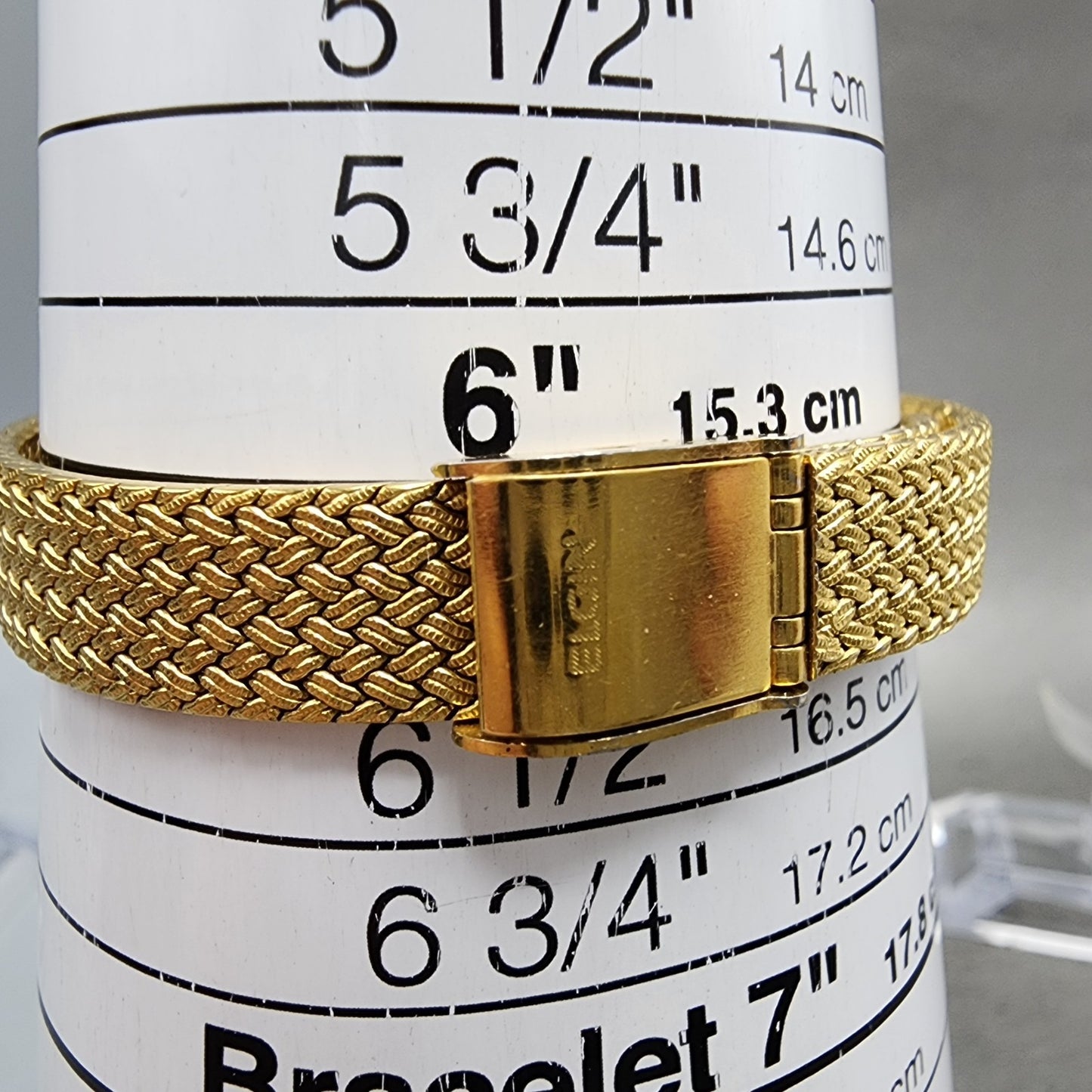 Elgin Watch Women 22mm Gold Dial Gold Tone Rectangle FK267 New Battery VTG10