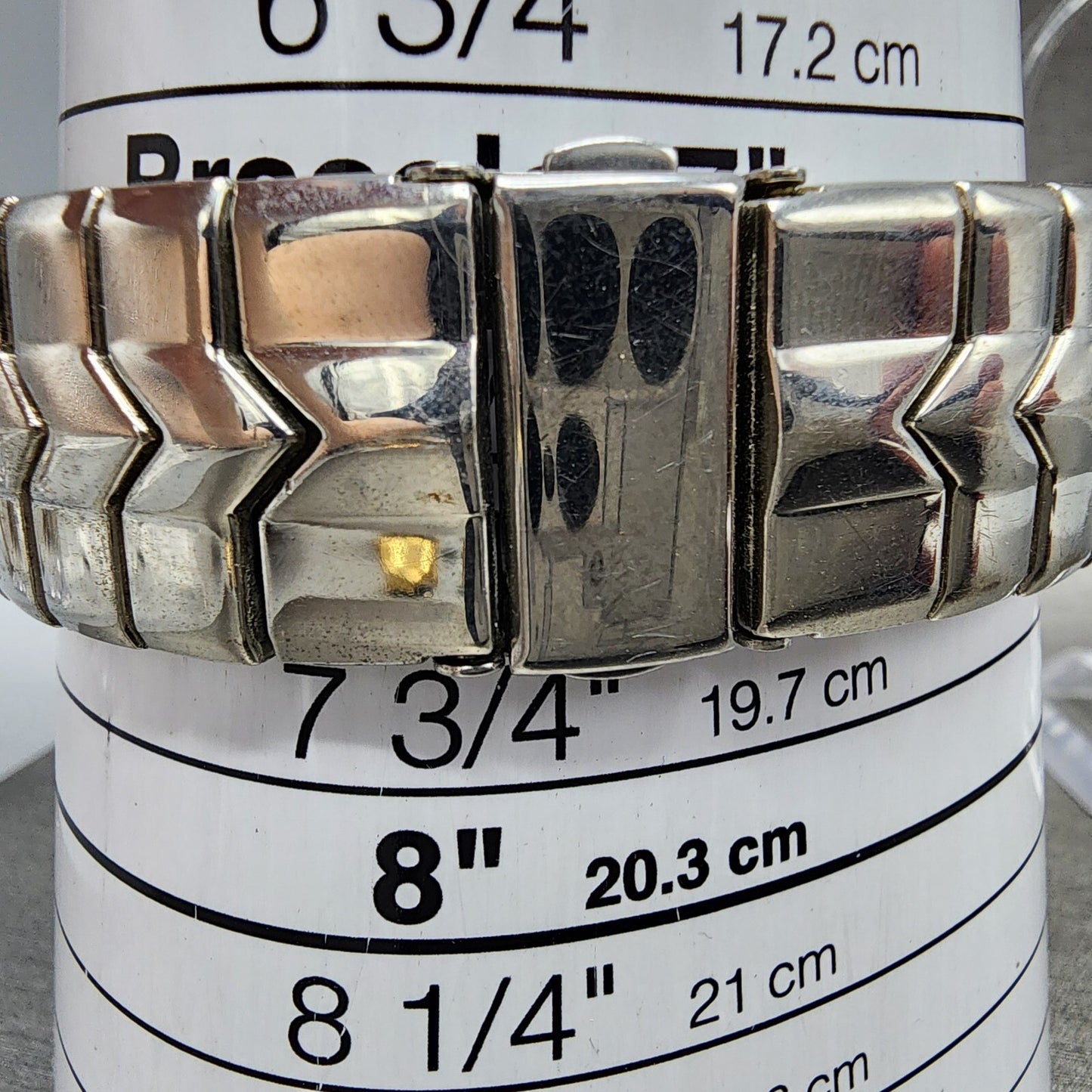 Gruen Watch Men 37mm Gray Dial Silver Tone Date Round PC32 New Battery