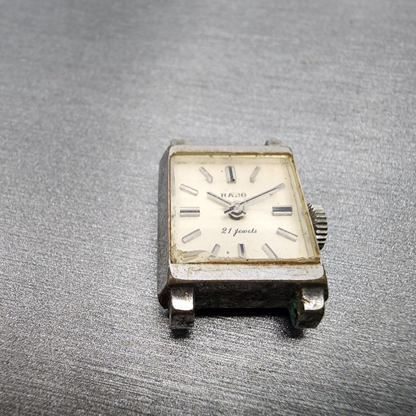 Rado Princess 21 Jewel Watch Women 16mm White Dial Silver Tone Manual PARTS