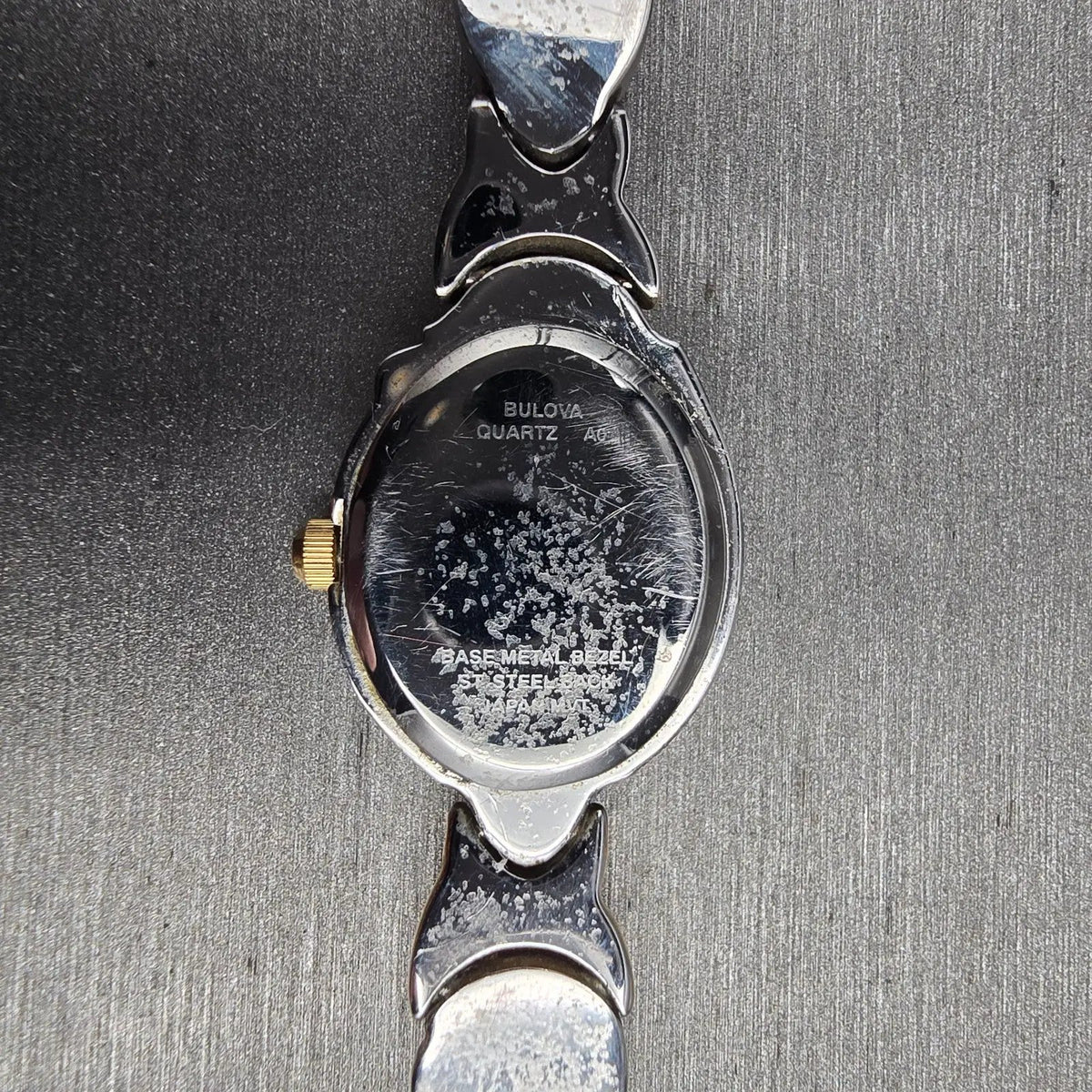 Bulova Watch Women 17mm MOP Dial Two Tone Oval 98T00 New Battery Bracelet VTG10