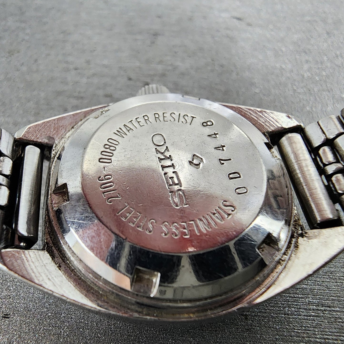 Seiko Automatic Watch Women 24mm Silver Dial Silver Tone Daydate 2706-0080 Runs