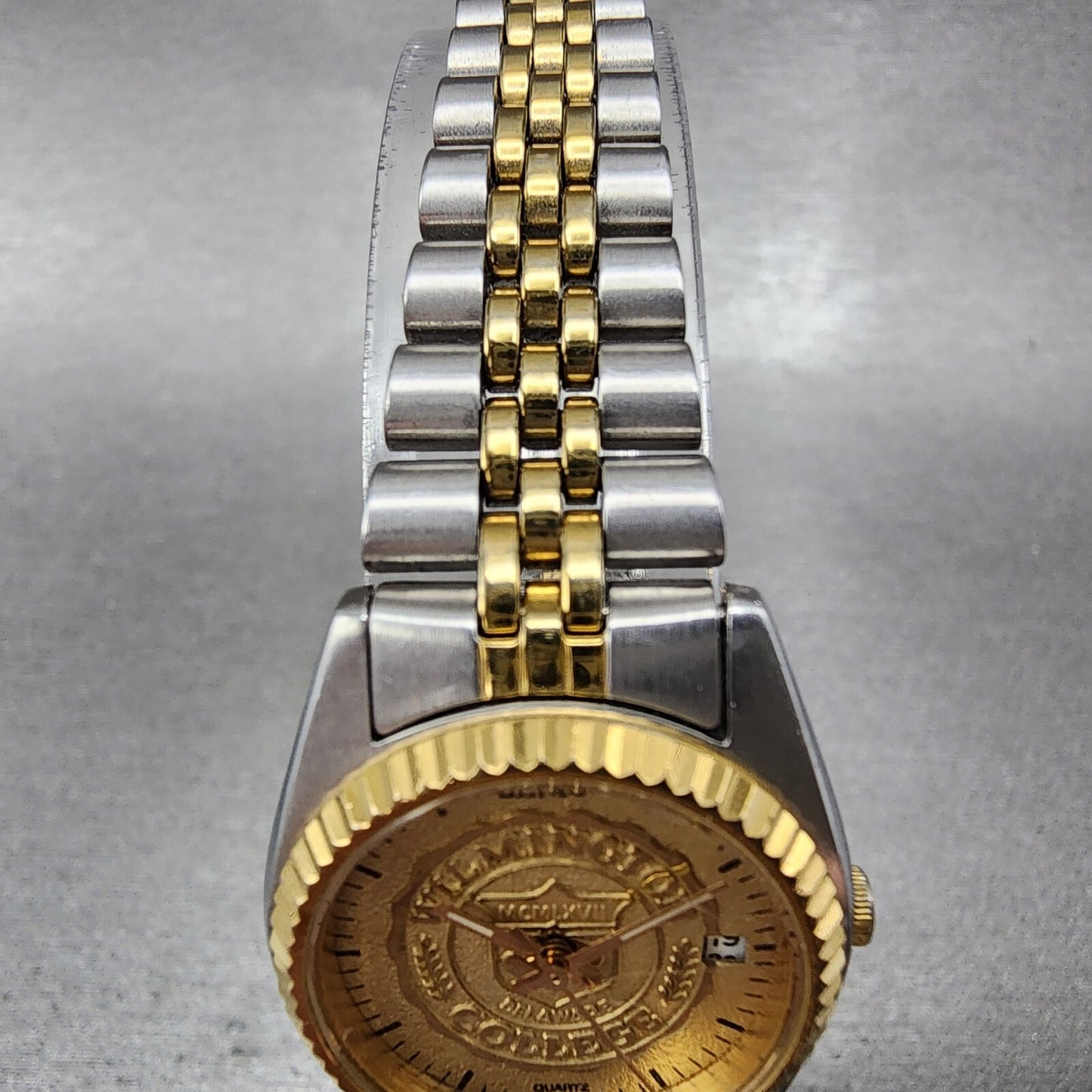 Seiko Watch Women 25mm White Dial Two Tone Daydate 7N83-0041 Wilmington College