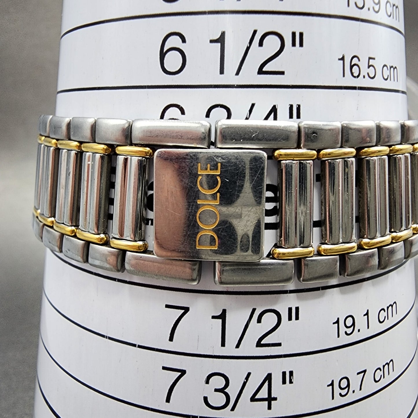 Seiko Dolce Watch Men 32mm Cream Dial Two Tone 8n41-6230 New Battery READ!