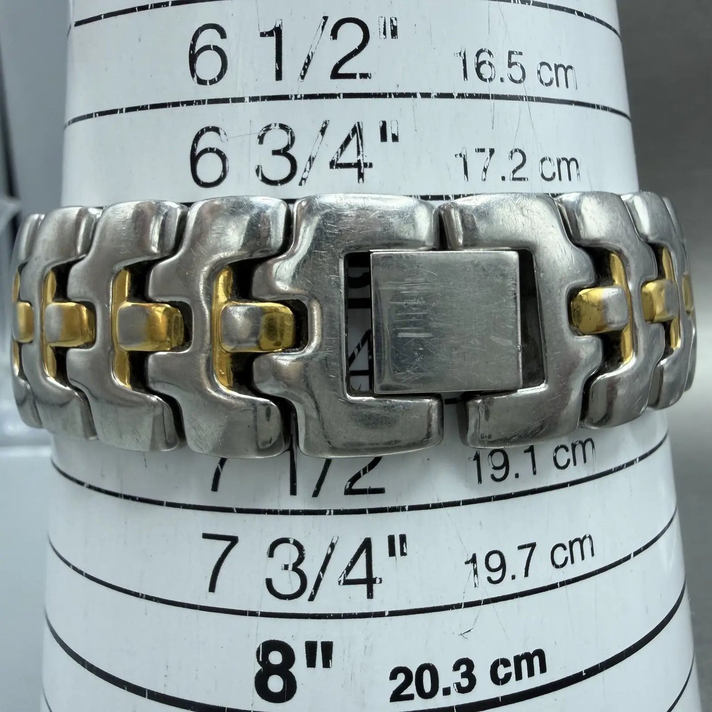 Seiko Tank Watch Men 30mm White Dial Two Tone Vintage 7N07-5020 New Battery10