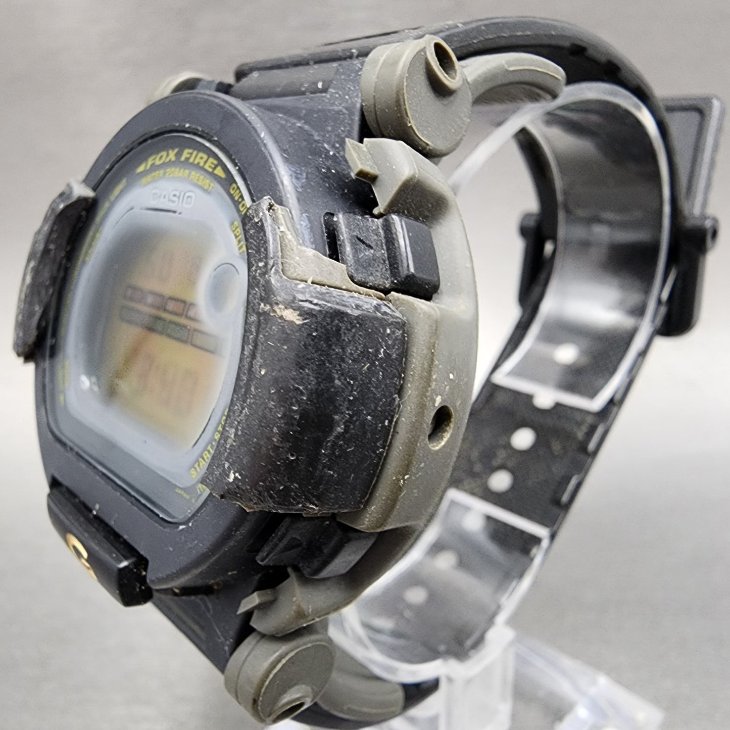 Casio G-Shock DW-002 Watch Men 48mm Digital Black Tone Round Fox Fire New Batt