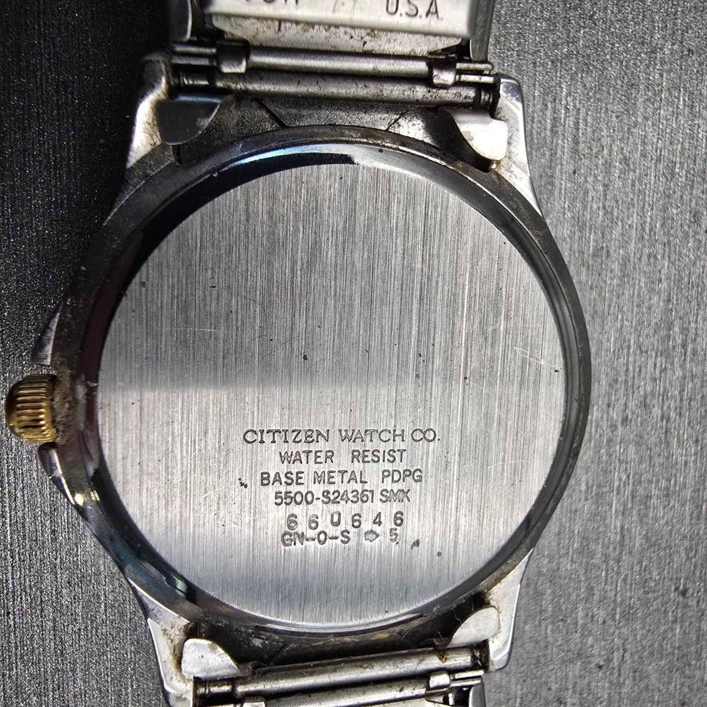 Citizen Watch Men 34mm Black Dial Two Tone Daydate Round 5500-S24361 New Battery10