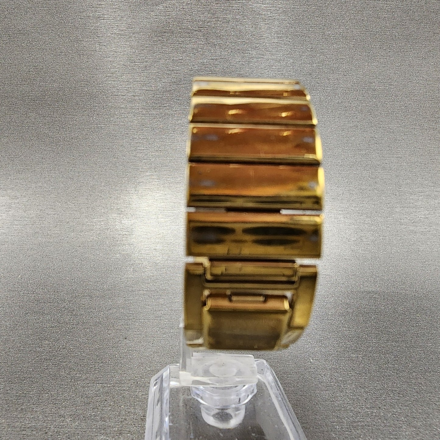 Seiko Tank Watch Women 18mm White Dial Gold Tone Rectangle 1n00-5e80 New Battery