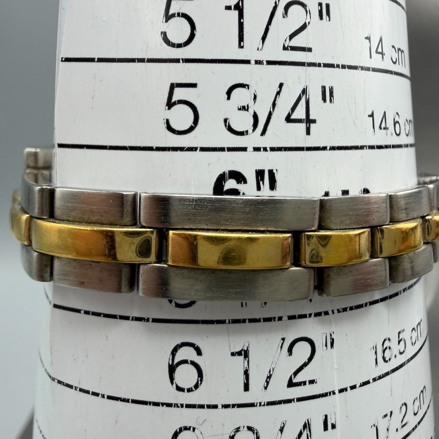 Bulova Tank Watch Women 14mm Silver Dial Two Tone Rectangle 98T60 New Battery10