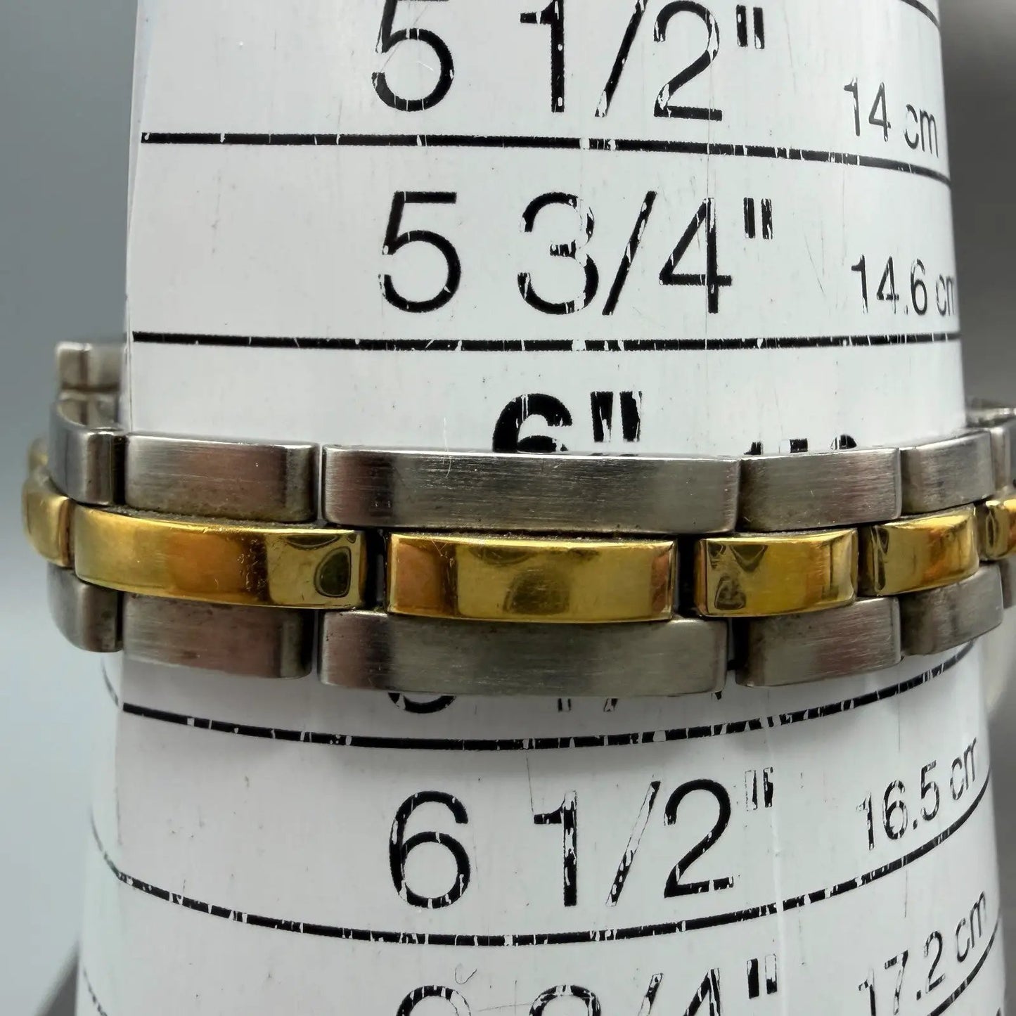 Bulova Tank Watch Women 14mm Silver Dial Two Tone Rectangle 98T60 New Battery10