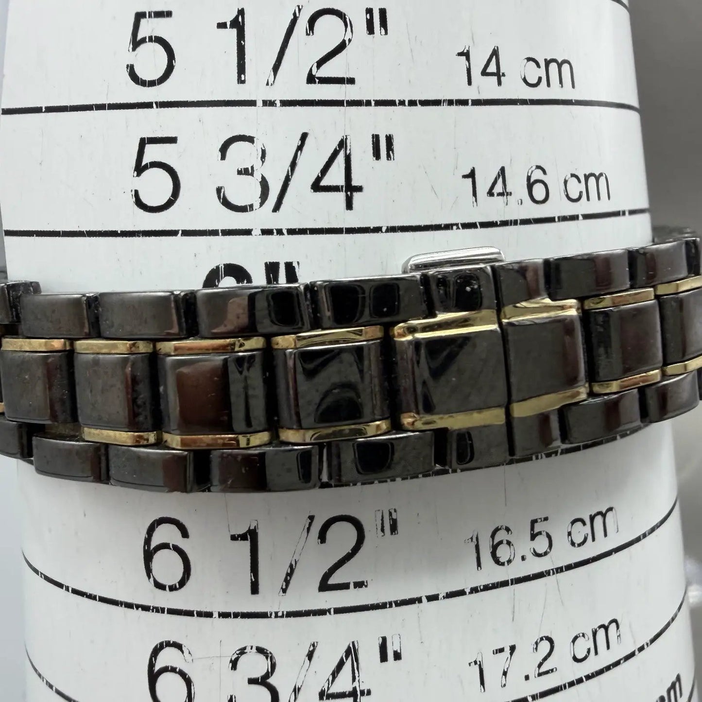 Seiko Tank Watch Women 19mm Black Dial Black & Gold Tone 1N00-0NG0 New Battery10