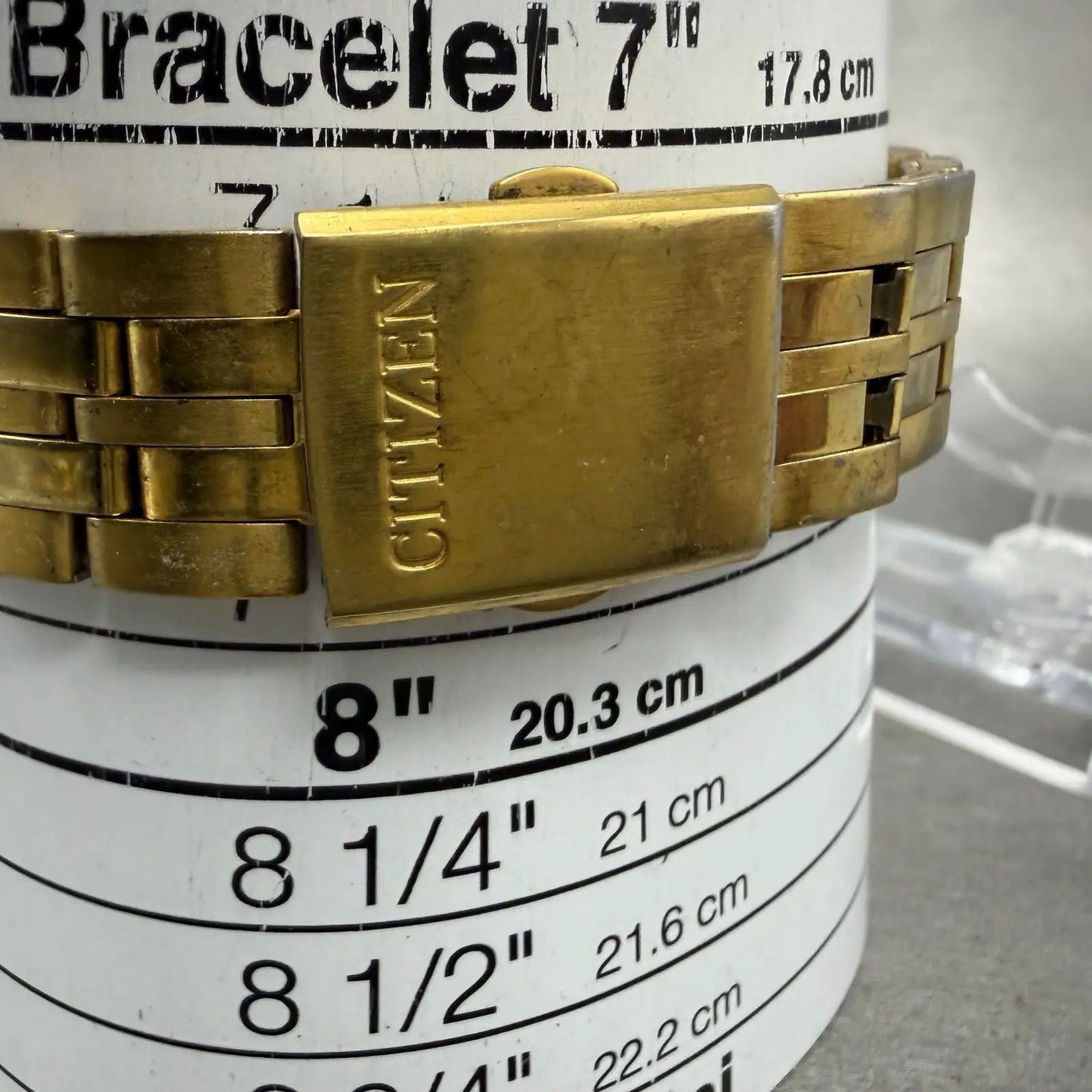 Citizen Analog Digital Watch Men 39mm White Dial Gold Tone C201-S78600 PARTS11