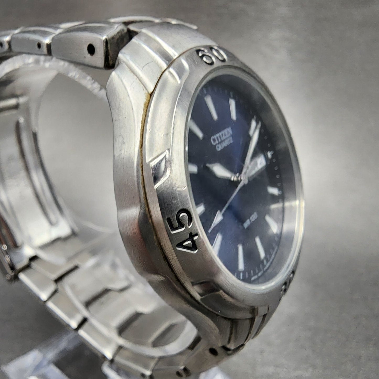 Citizen Dive Watch Men 38mm Blue Dial Steel Daydate Round 2500-S008557 PARTS