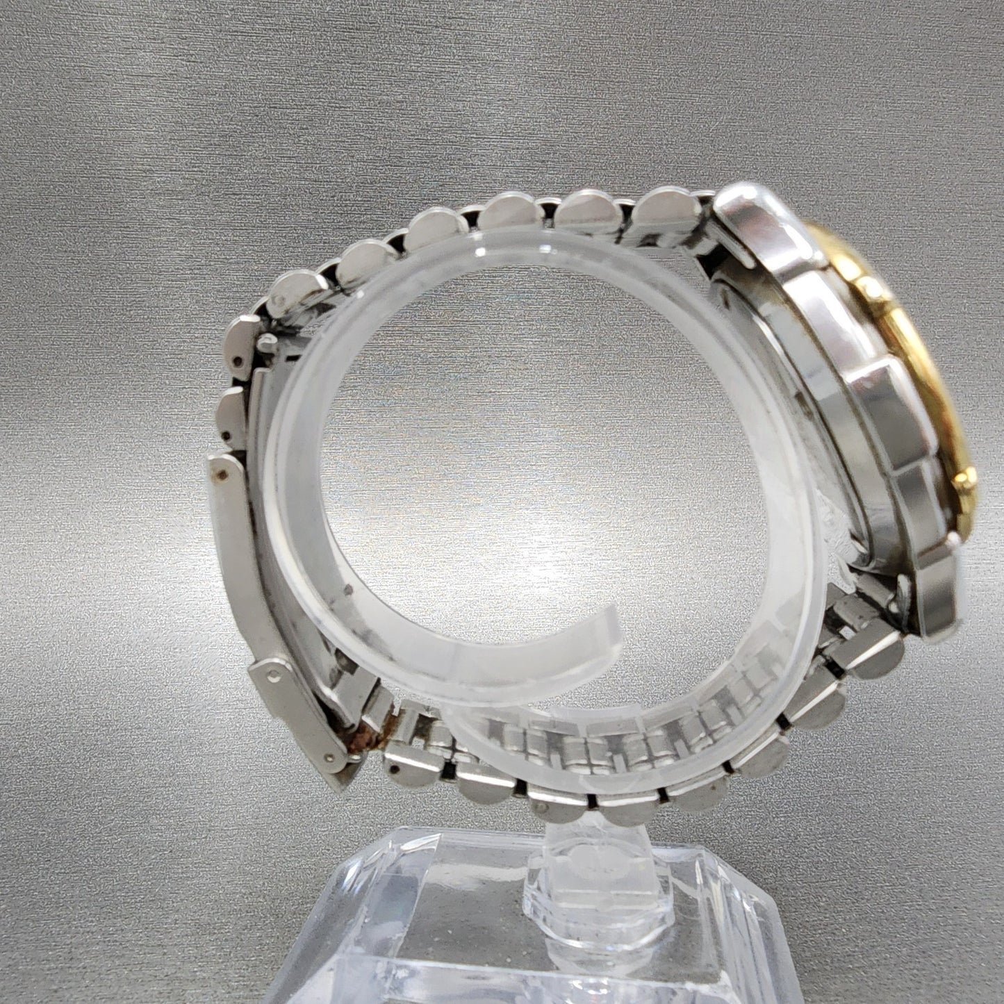 Seiko Scuba Watch Men 38mm White Dial Two Tone Date 5h25-6020 New Battery