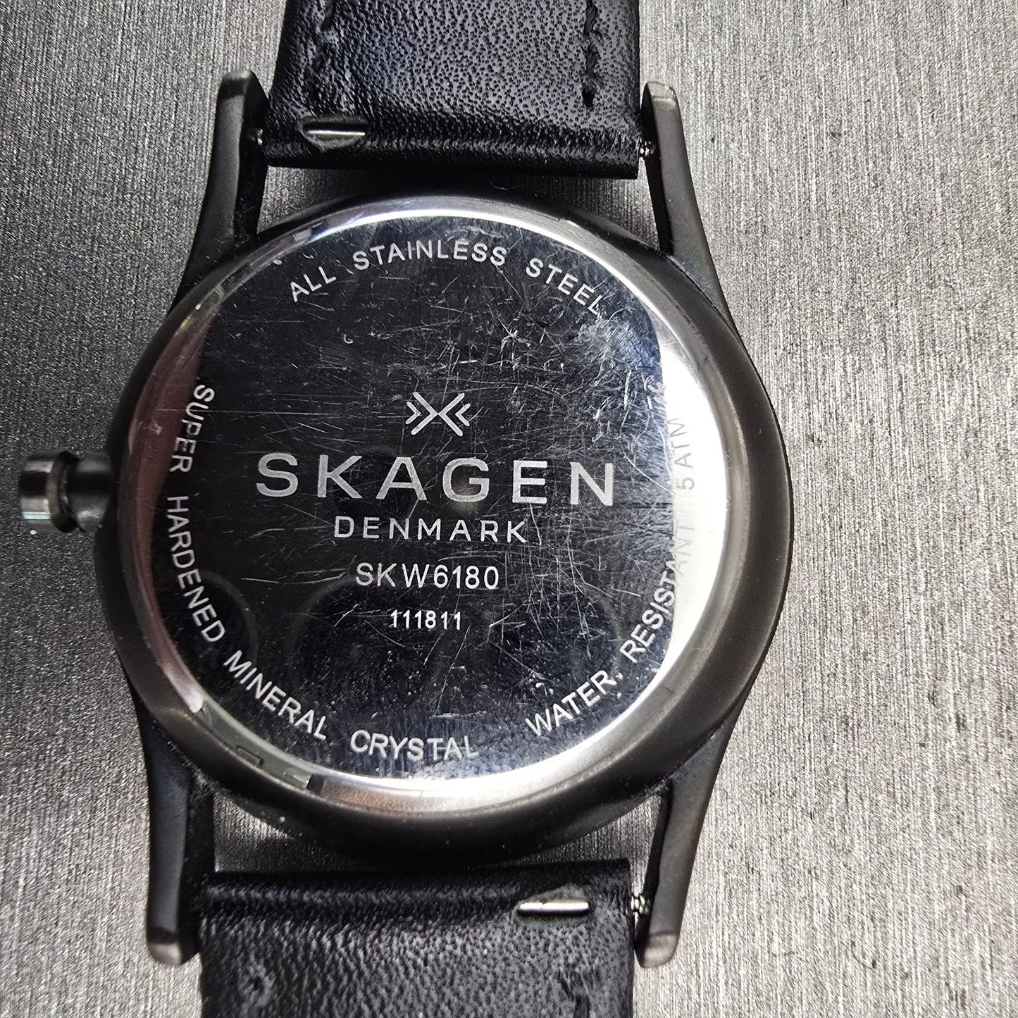 Skagen Holst Watch Men 40mm Gray Dial Gray Tone Daydate Round SKW6180 New Batt10