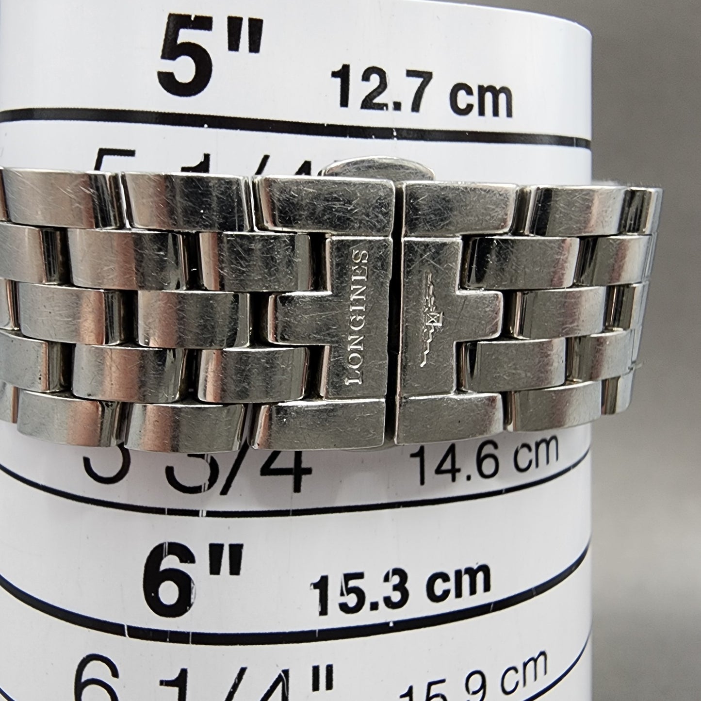 Longines Tank Watch Women 21mm Salmon Dial Steel Rectangle L5.166.4 New Battery10