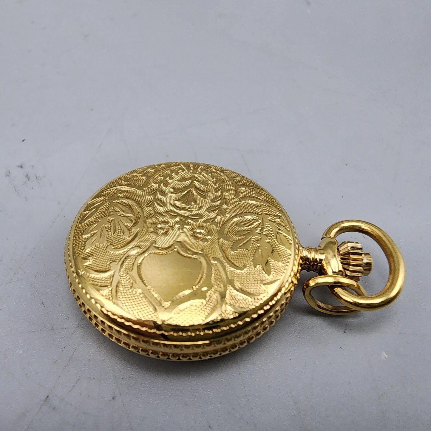 Tissot Pendant Watch Women 28mm Gold Dial Gold Tone Round New Battery
