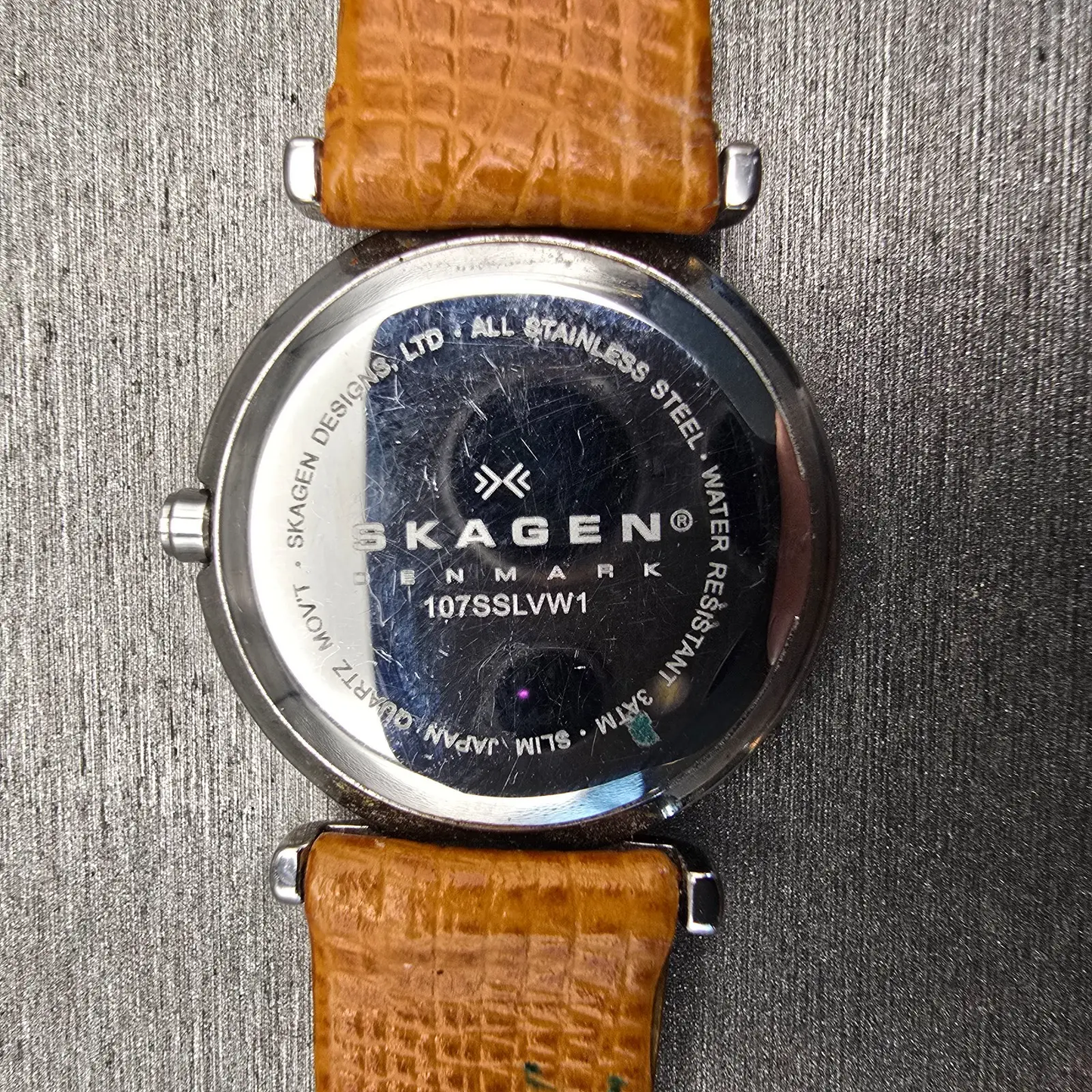 Skagen Watch Women 25mm MOP Dial Silver Tone Round 107SSLVW1 New Battery10