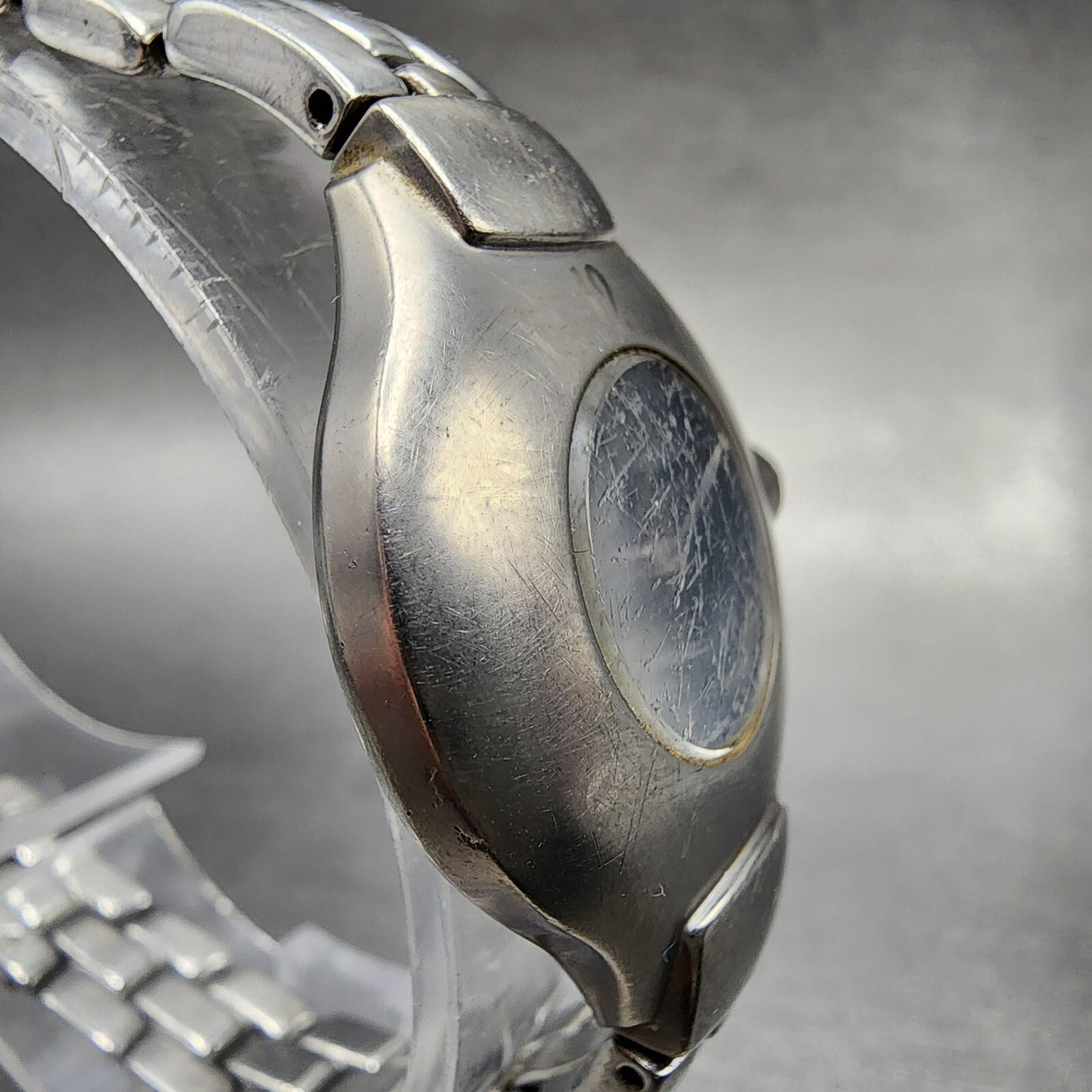 Seiko Kinetic Women Watch 27mm Blue Dial Steel Round 1M20-0A40 PARTS