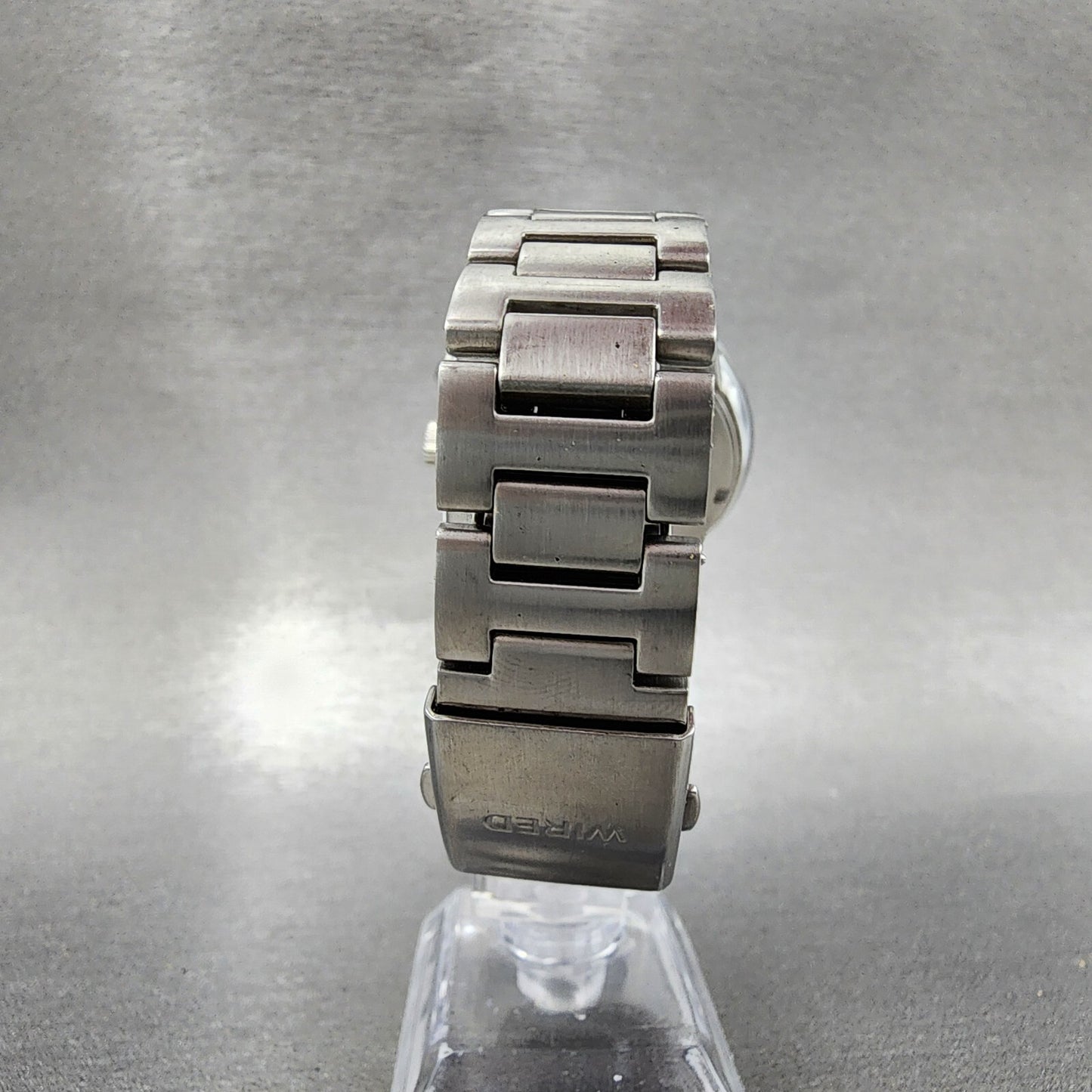 Seiko Wired Chronograph Watch Men 40mm Silver Dial Steel Date Vd57-kjd0 New Batt