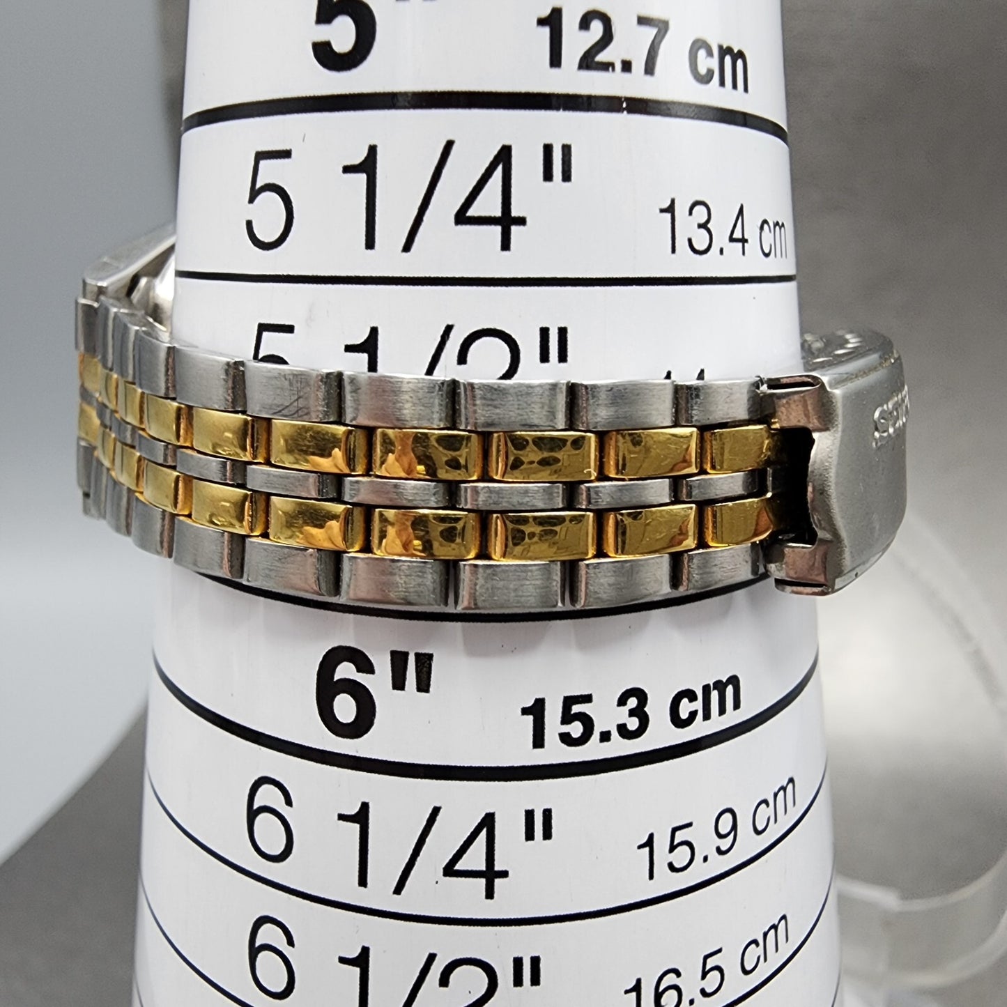 Seiko Watch Women 25mm White Dial Two Tone Daydate READ!!! 7N830081 New Battery10