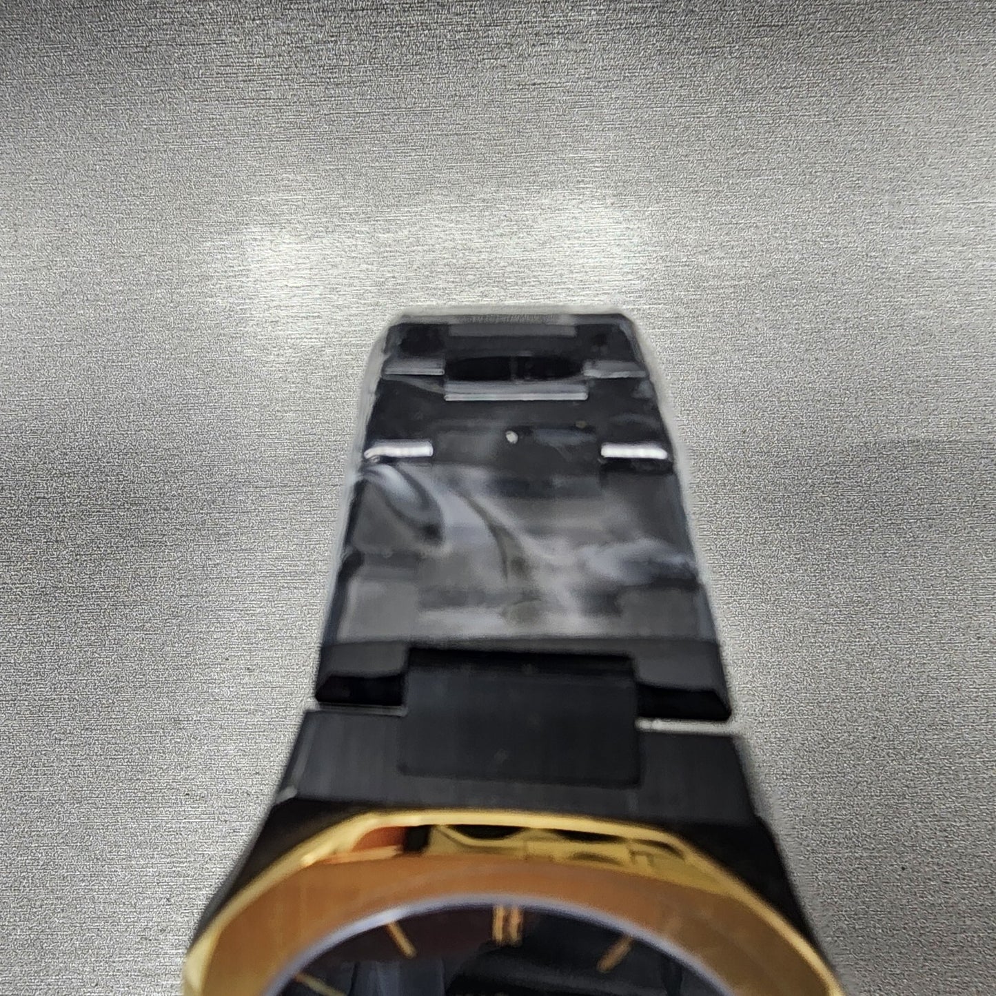 Vitae London Ada Watch Men 42mm Black Dial Black Tone Octagon Stainless Steel