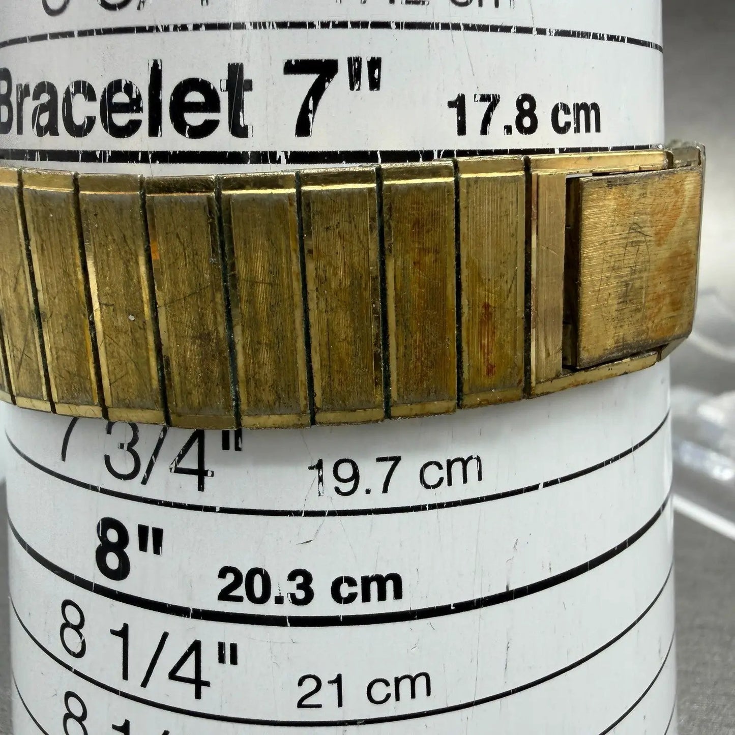 Bulova Tank Watch Men 27mm Gold Dial Gold Tone Rectangle 92V11 Vintage PARTS15