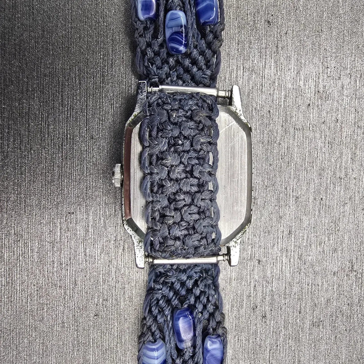 Citizen CQ Watch Women 21mm Blue Dial Silver Tone Rectangle 4031-S60414 New Bat10