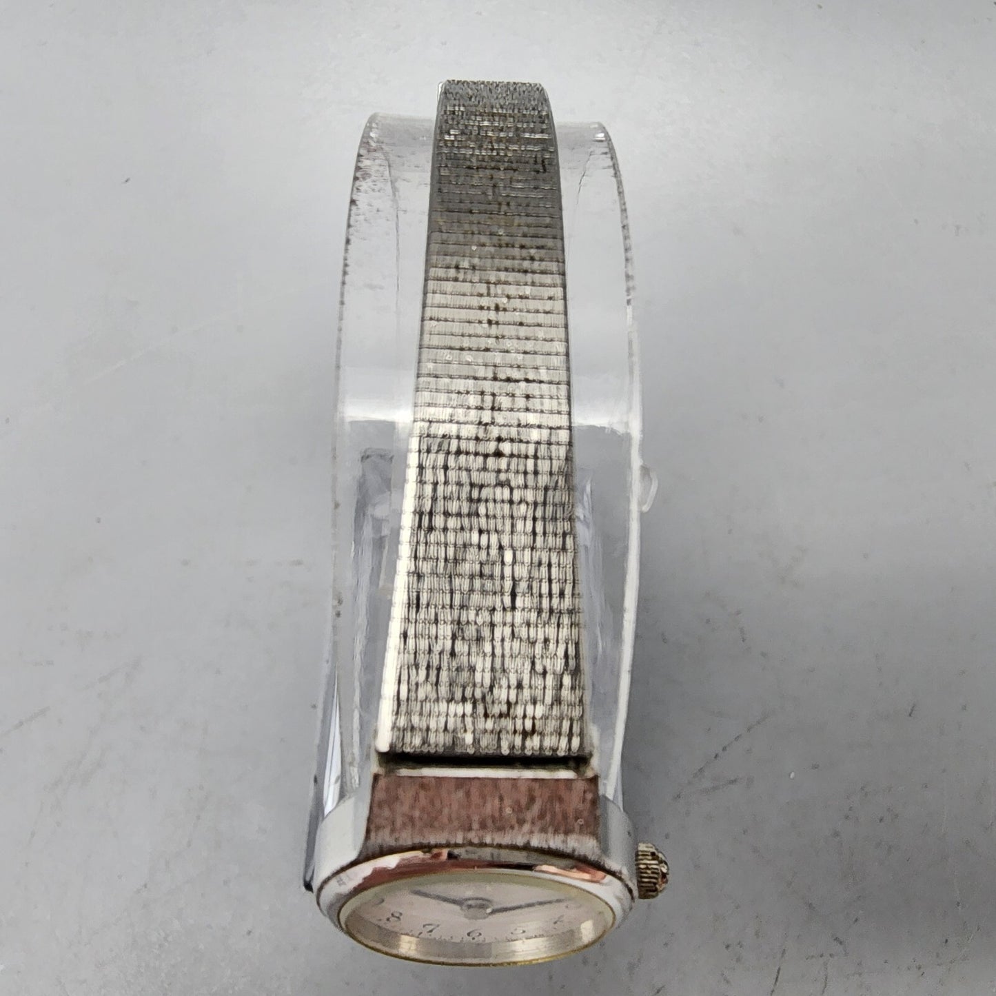 VTG Bulova Watch Women 18mm White Dial Silver Tone Round 91L06 New Battery