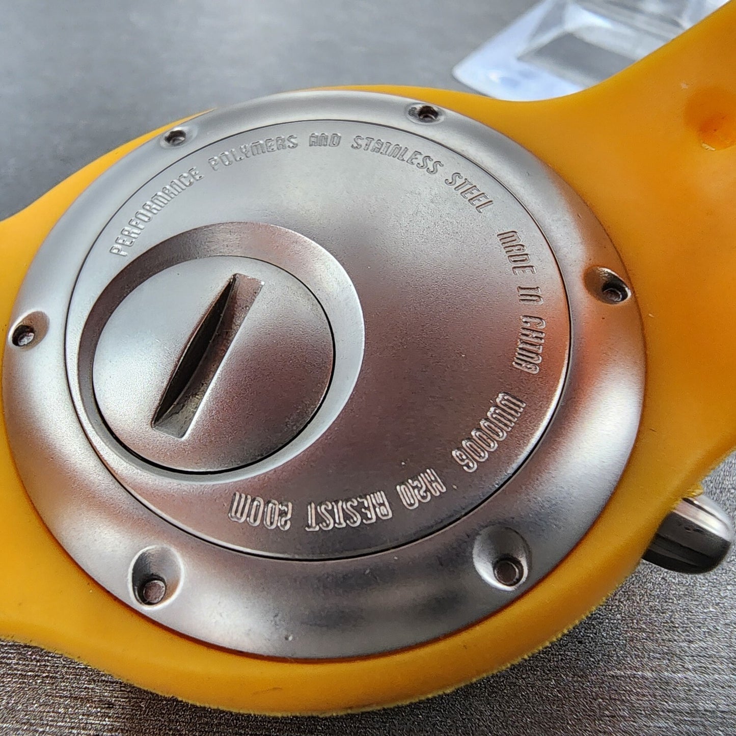 Nike Dive Watch Men 43mm Red Dial Orange Tone Date Round 131770 New Battery