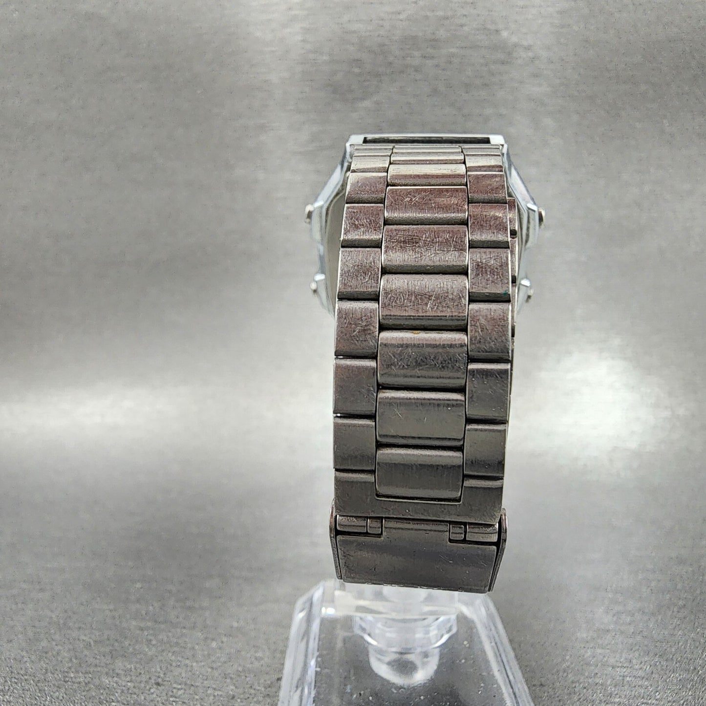 Casio A178W Watch Men 34mm Digital Silver Tone Alarm Chrono Illuminator New Batt