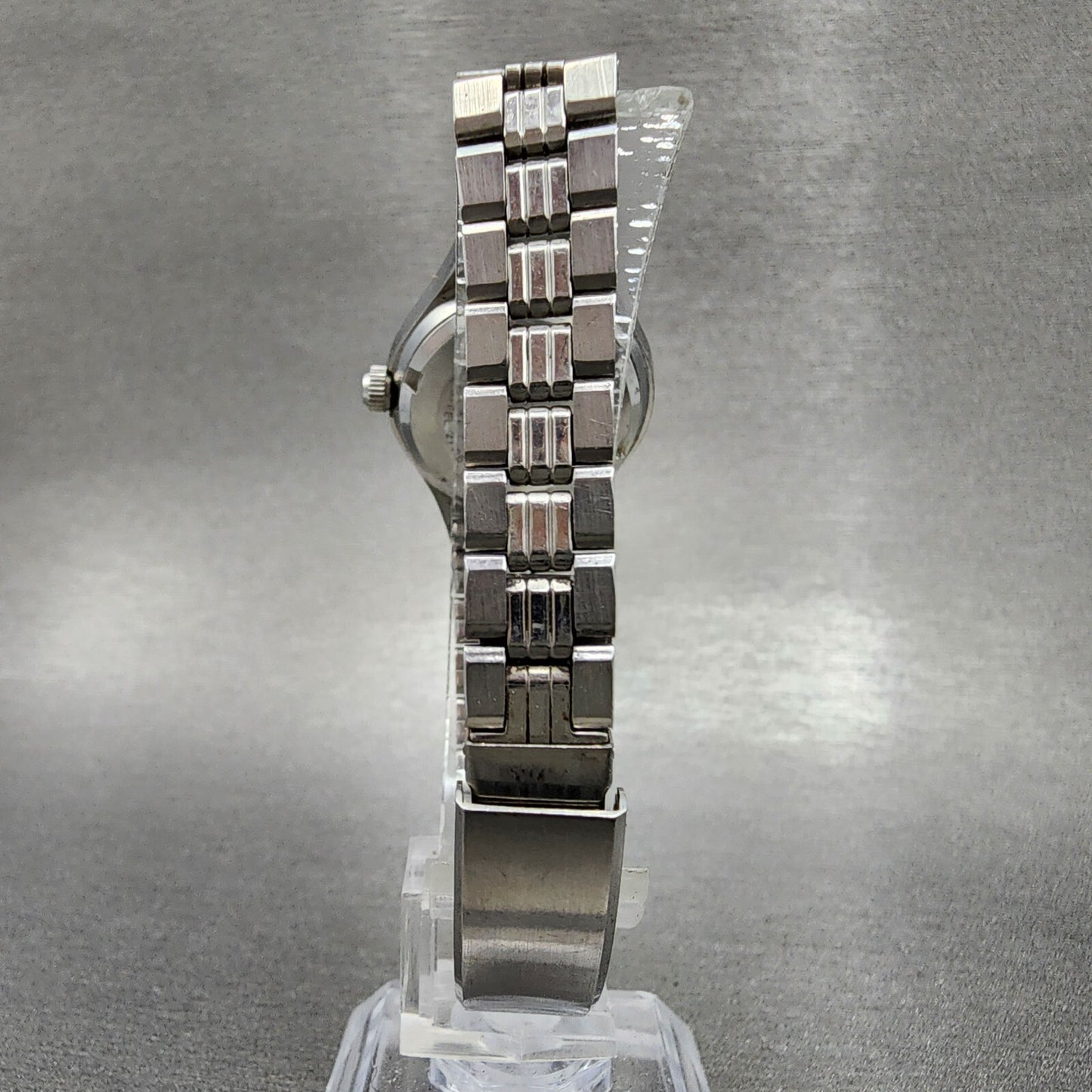 Seiko Automatic Watch Women 26mm Yellow Dial Silver Tone Daydate 2706-0260 Runs