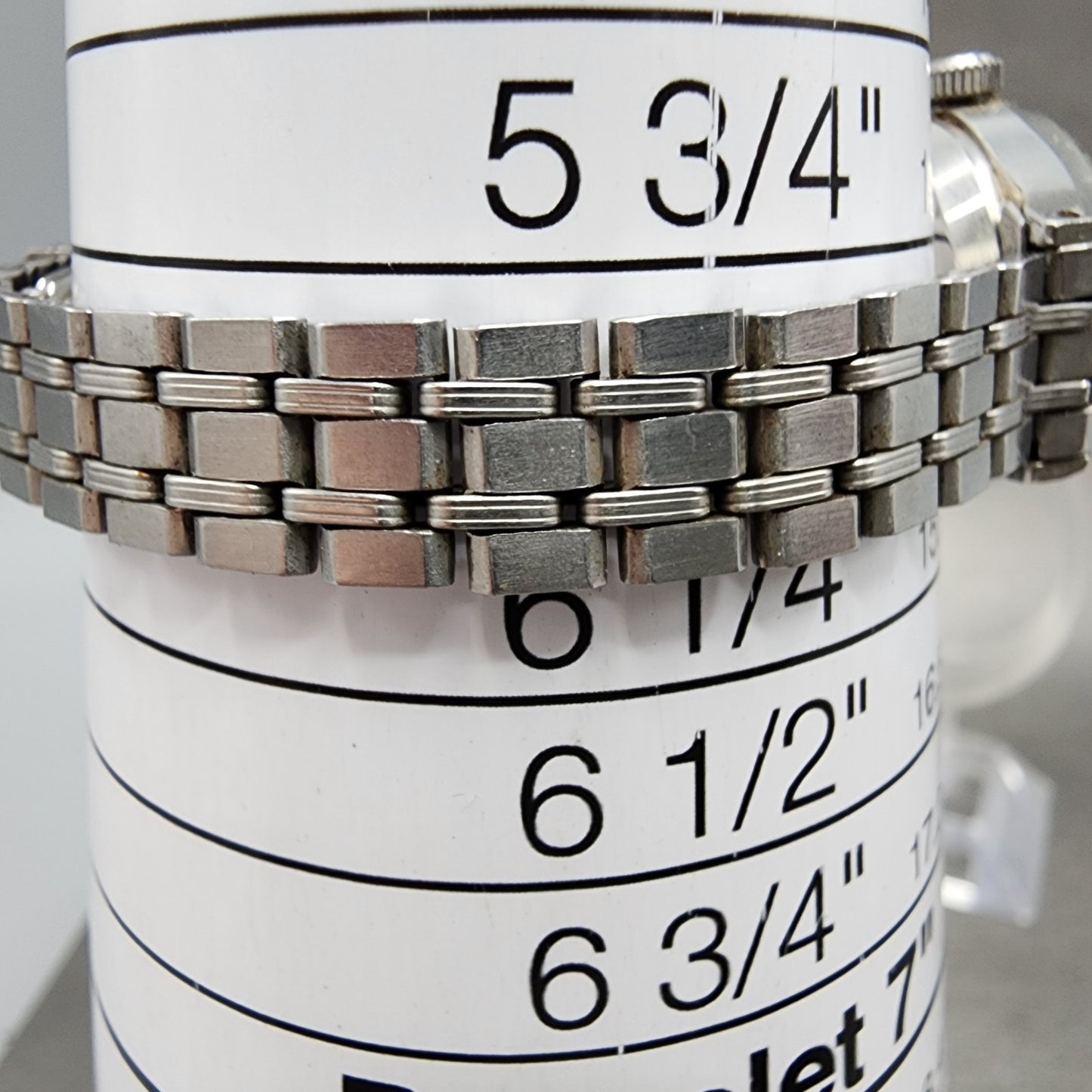 Seiko Automatic Watch Women 22mm Silver Dial Silver Tone Date 22050040 Runs11