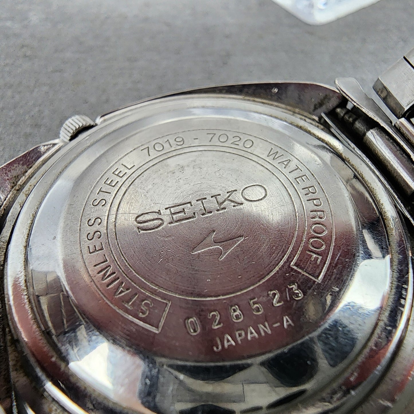 Seiko 5 Actus Watch Men 41mm Silver Dial Silver Tone Daydate 7019-7020 Runs