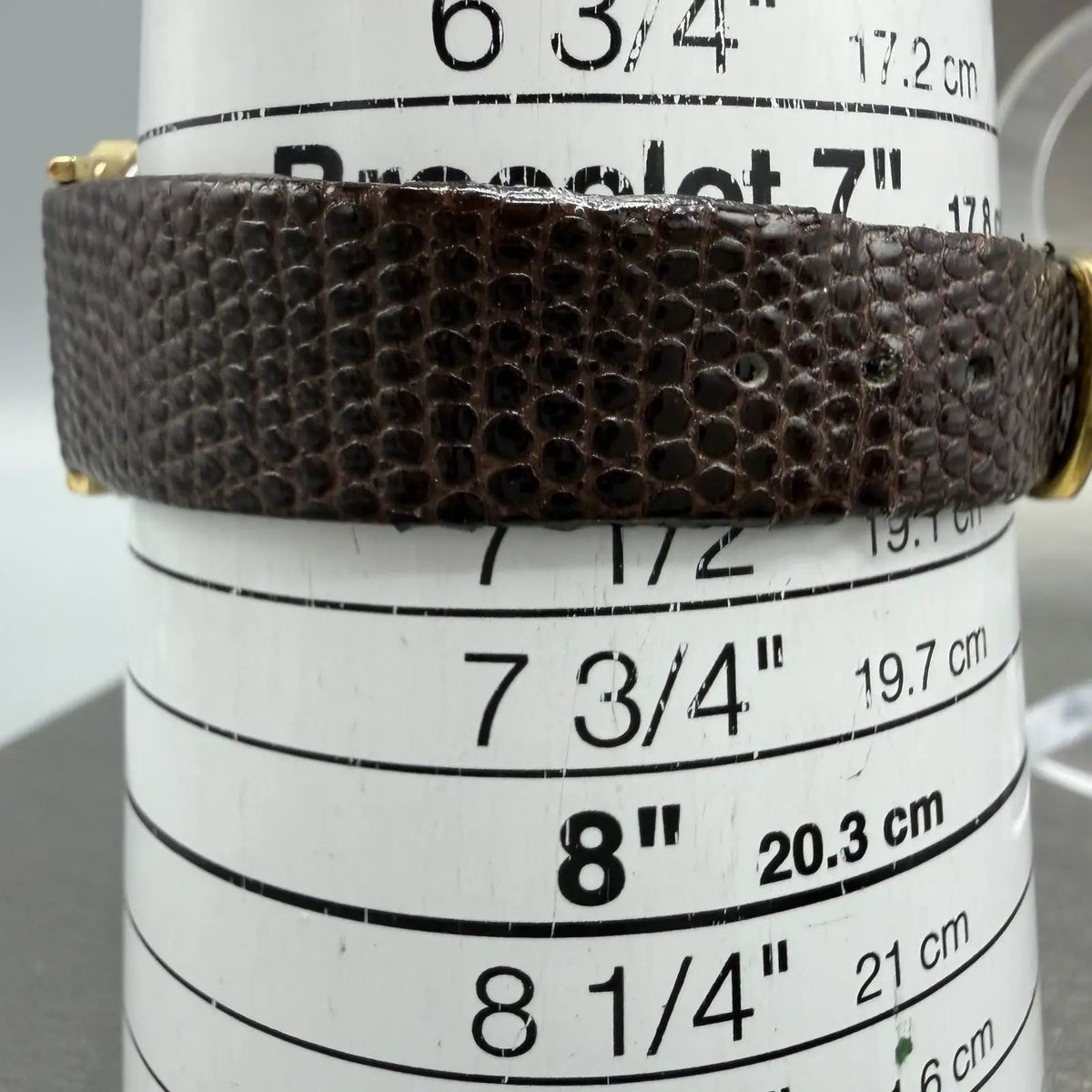 Seiko Tank Watch Men 26mm Brown Dial Gold Tone Hexagon 5P30-5079 PARTS11