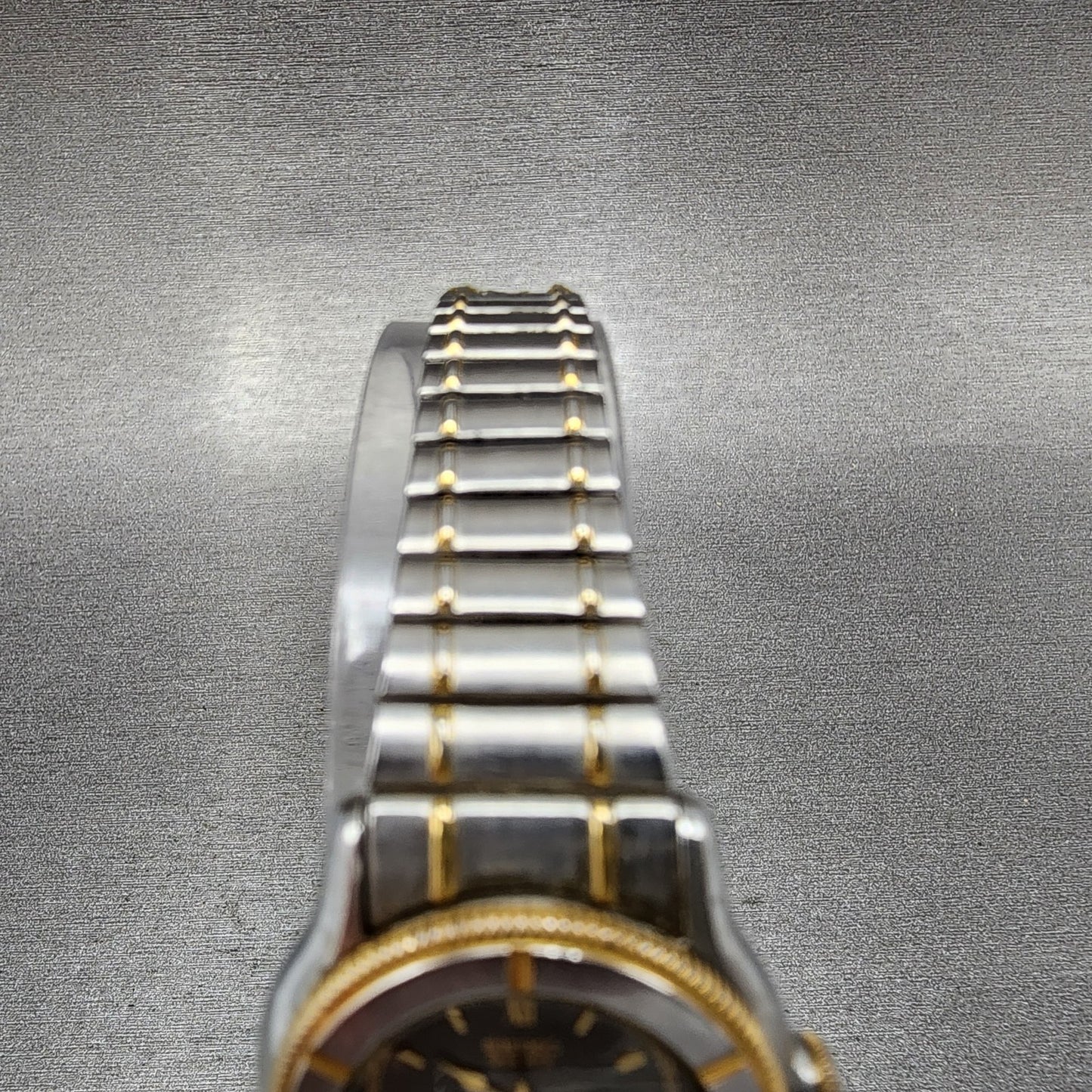 Seiko Watch Women 25mm Gray Dial Two Tone 7321-0150 New Battery