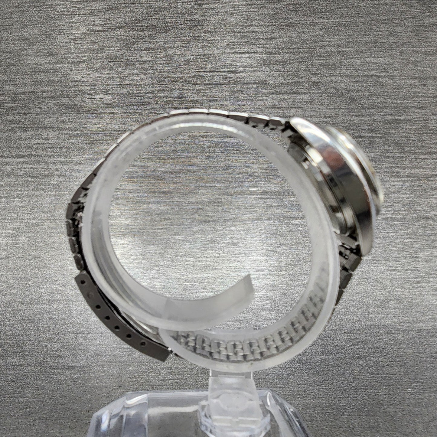 Seiko Automatic Watch Women 24mm Silver Dial Silver Tone Daydate 2706-0080 Runs