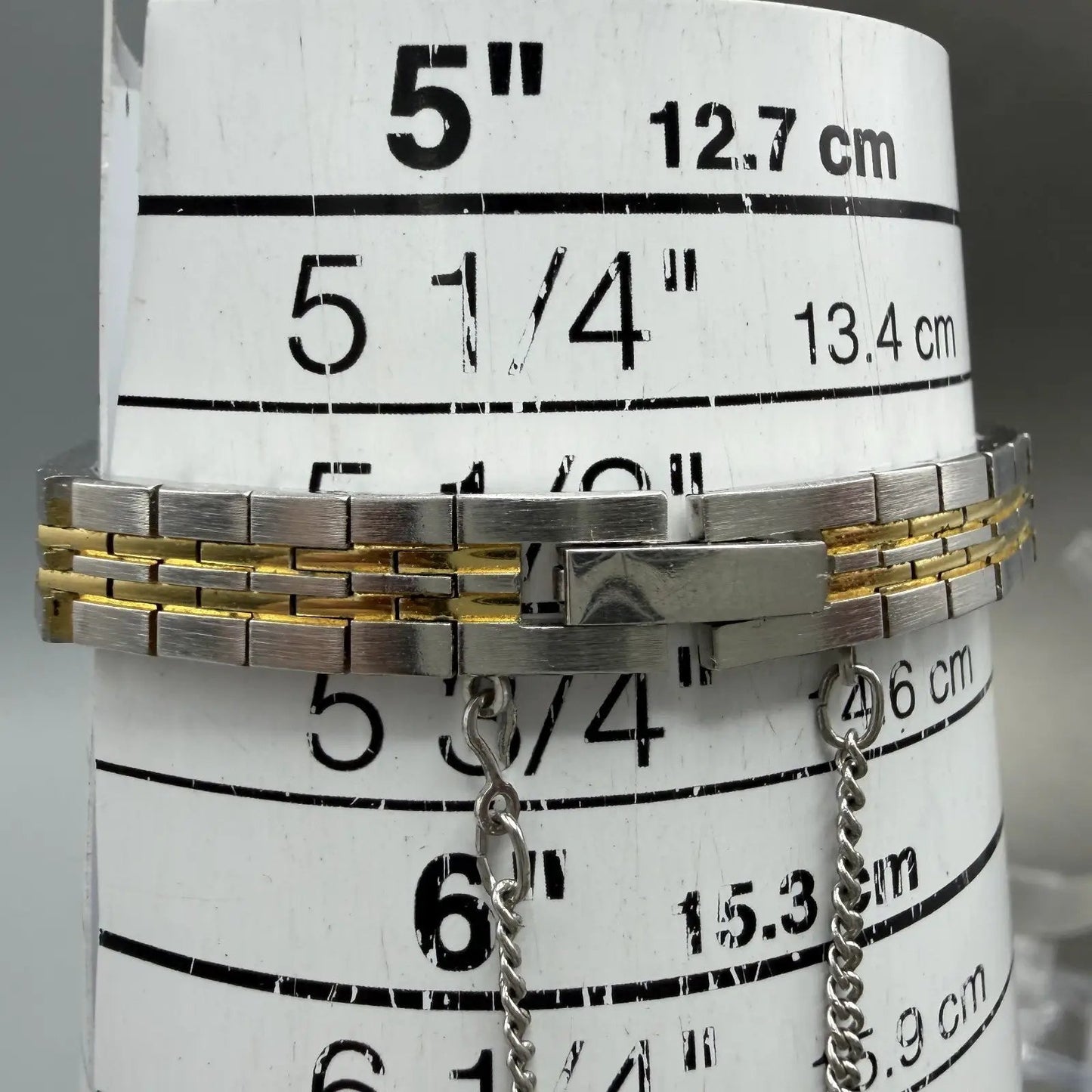 Seiko Watch Women 16mm Silver Dial Two Tone Octagon VTG 2C20-5209 New Battery10