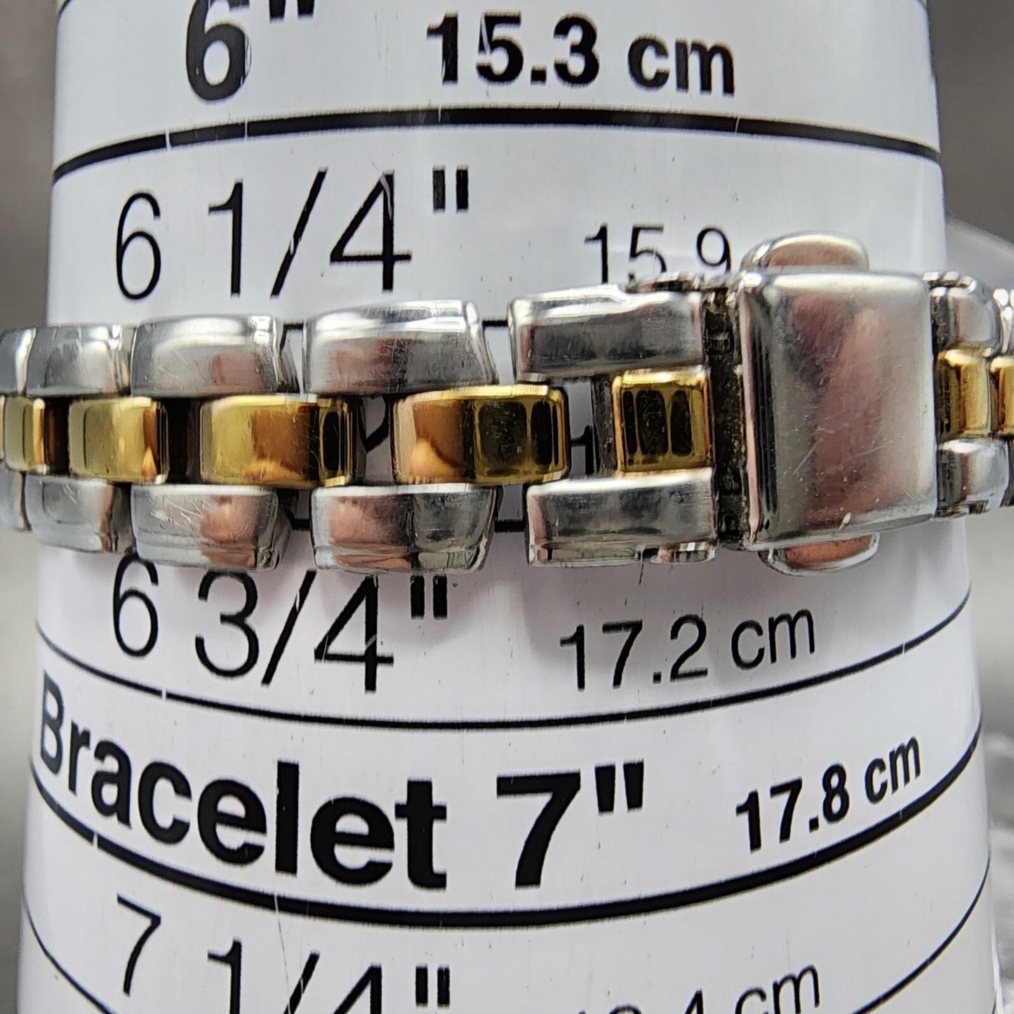 Citizen EcoDrive Watch Women 19mm MOP Dial Two Tone Oval E033K006520 Runs10