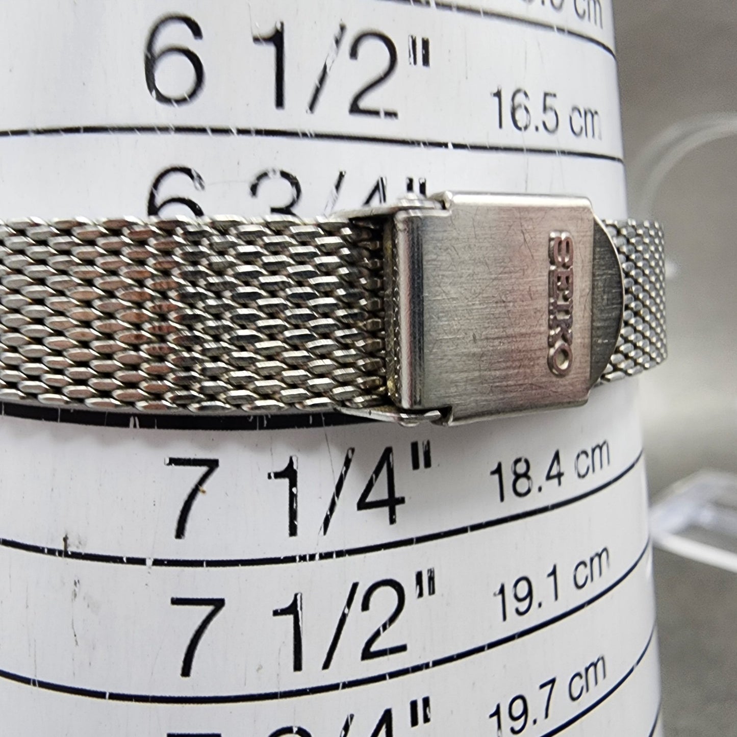 Seiko Tank Watch Women 16mm Brown Dial Silver Tone Rectangle 113840 Manual Runs10