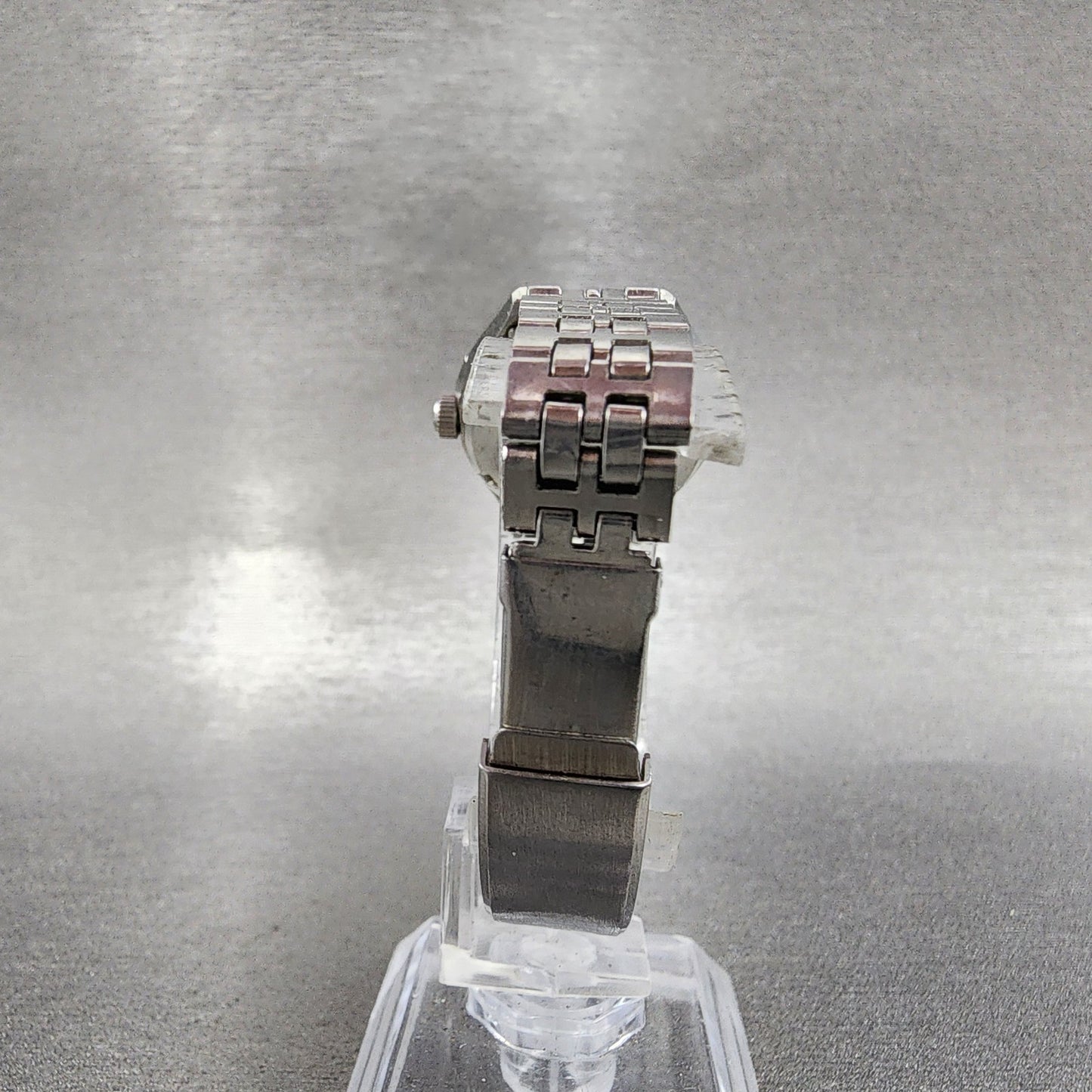 Seiko Automatic Watch Women 25mm Blue Dial Silver Tone Daydate 2206-0510 Runs