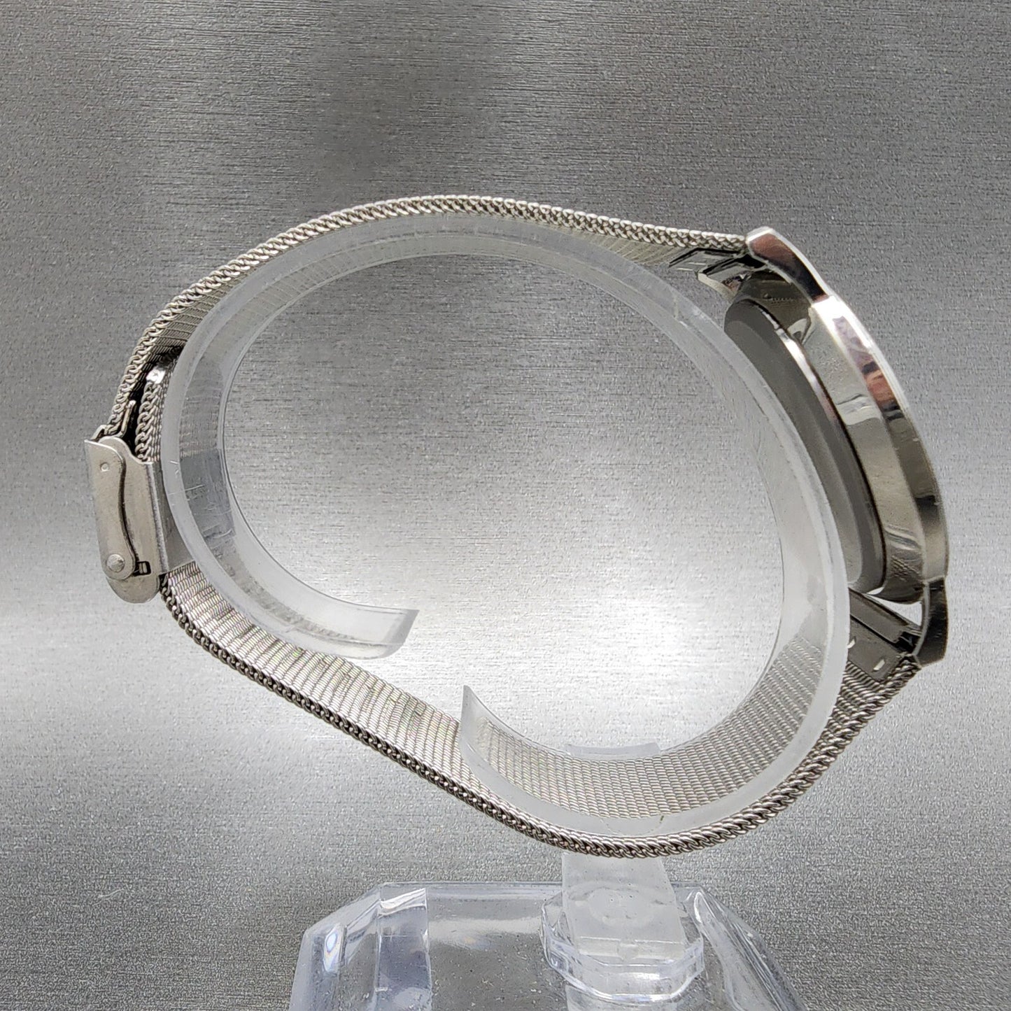 Skagen Watch Men 34mm Gray Dial Titanium Date Round Mesh Band 16LGMT NewBat A12