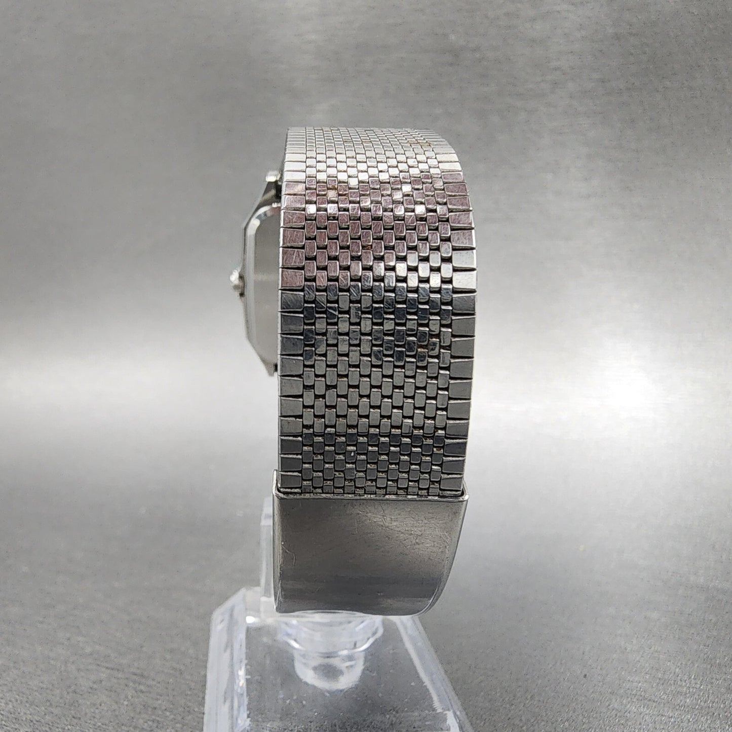 Citizen Tank Watch Men 32mm White Dial Steel Daydate Rectangle 3800-451287 PARTS