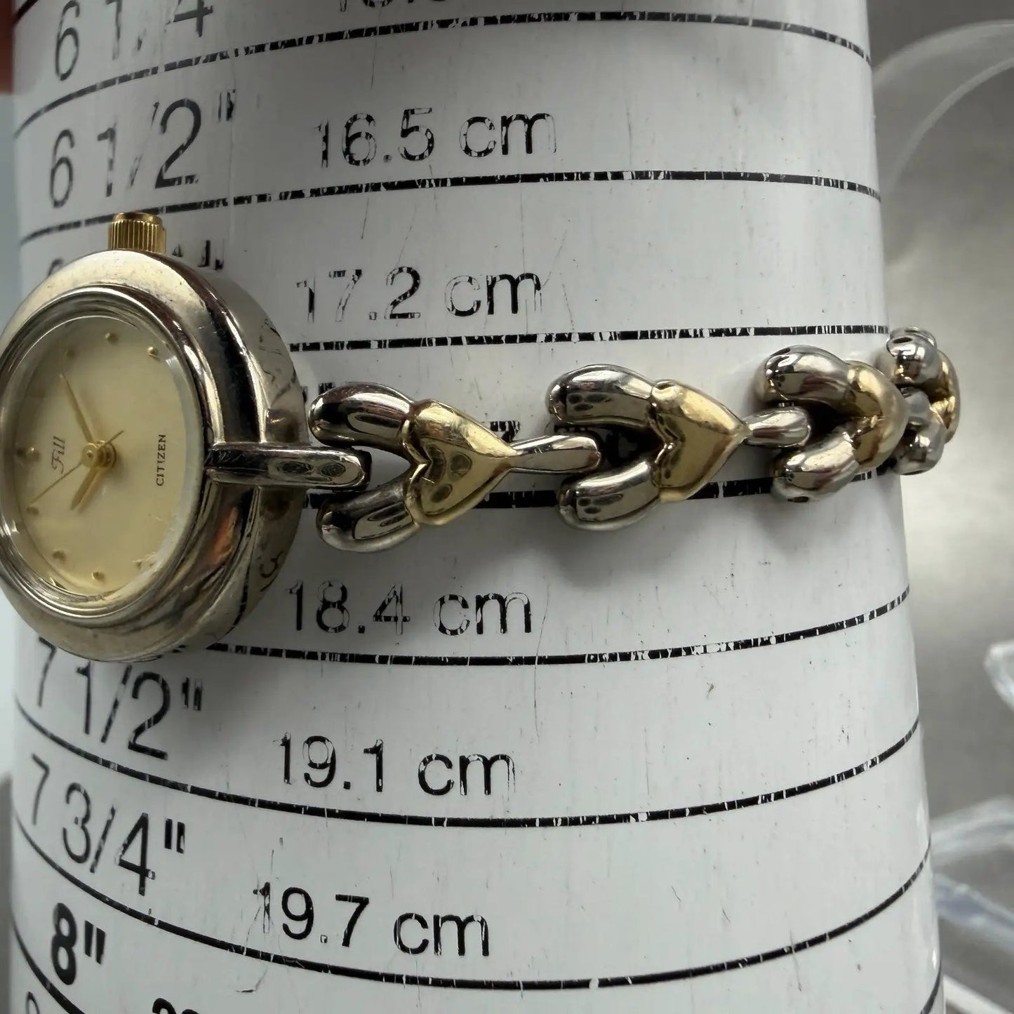 Citizen Fill Watch Women 21mm Champagne Dial Two Tone Heart 5930-S44486 New Batt10