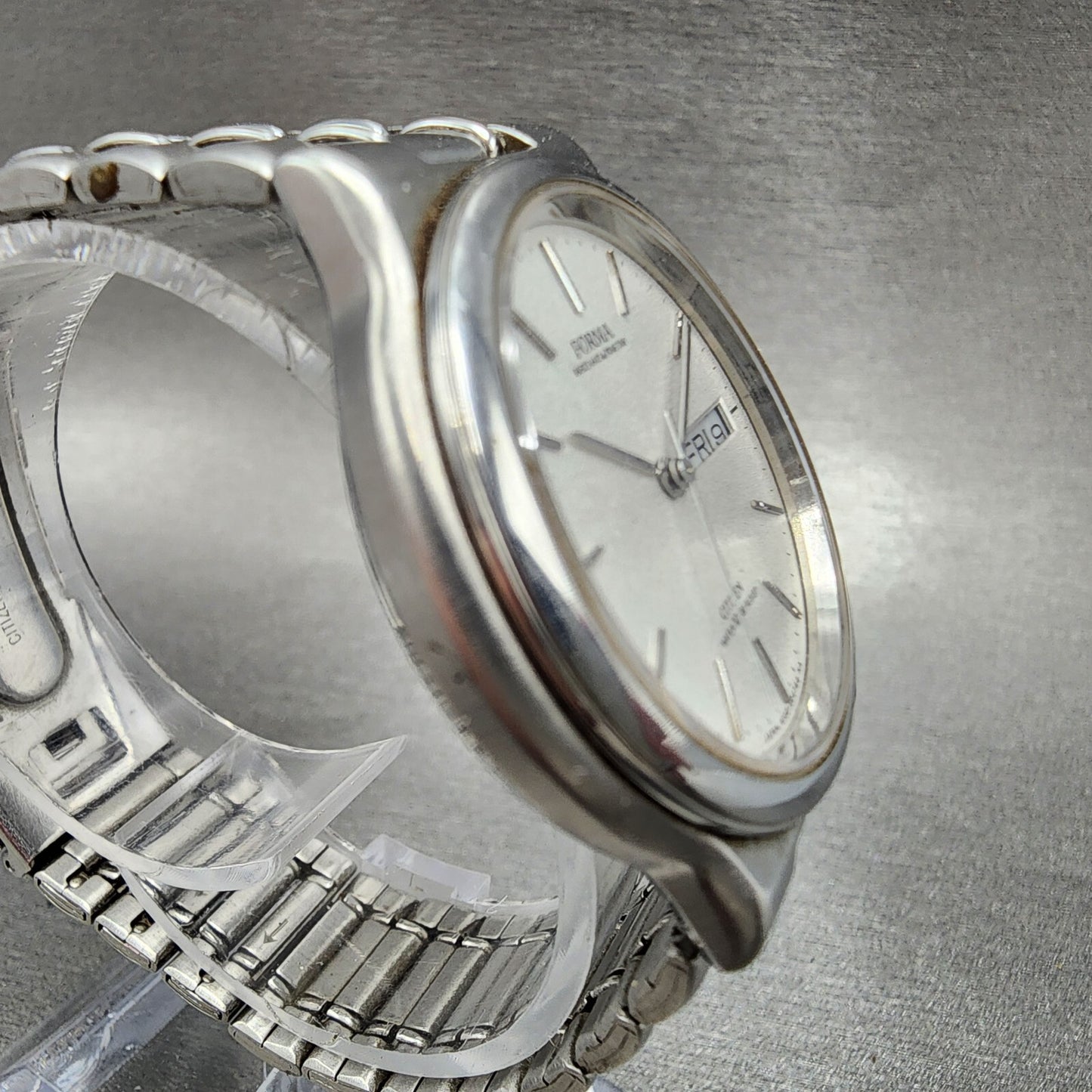 Citizen Forma Watch Men 34mm White Dial Steel Daydate Round 6100-G01054 PARTS